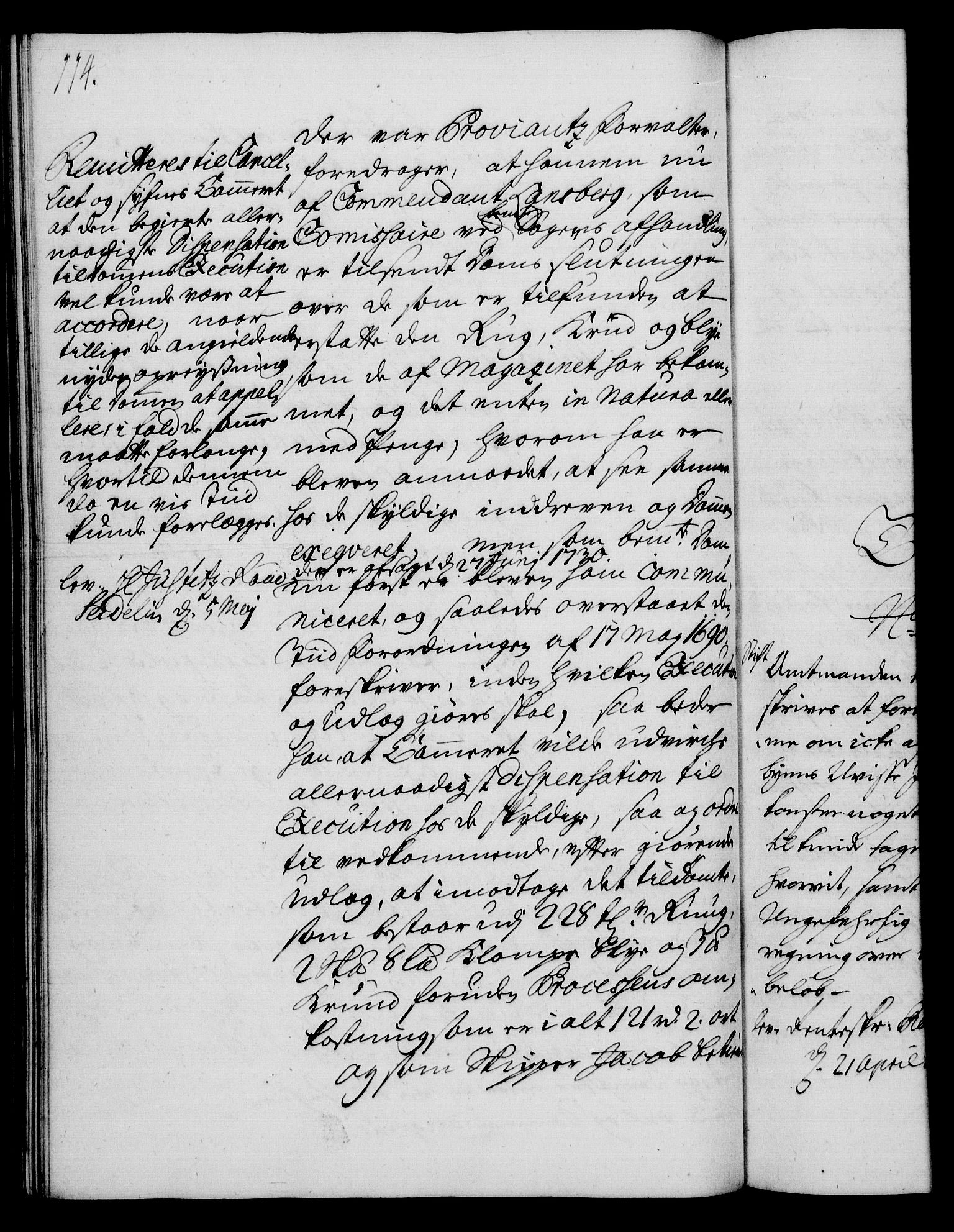 Rentekammeret, Kammerkanselliet, RA/EA-3111/G/Gh/Gha/L0015: Norsk ekstraktmemorialprotokoll (merket RK 53.60), 1733, p. 114