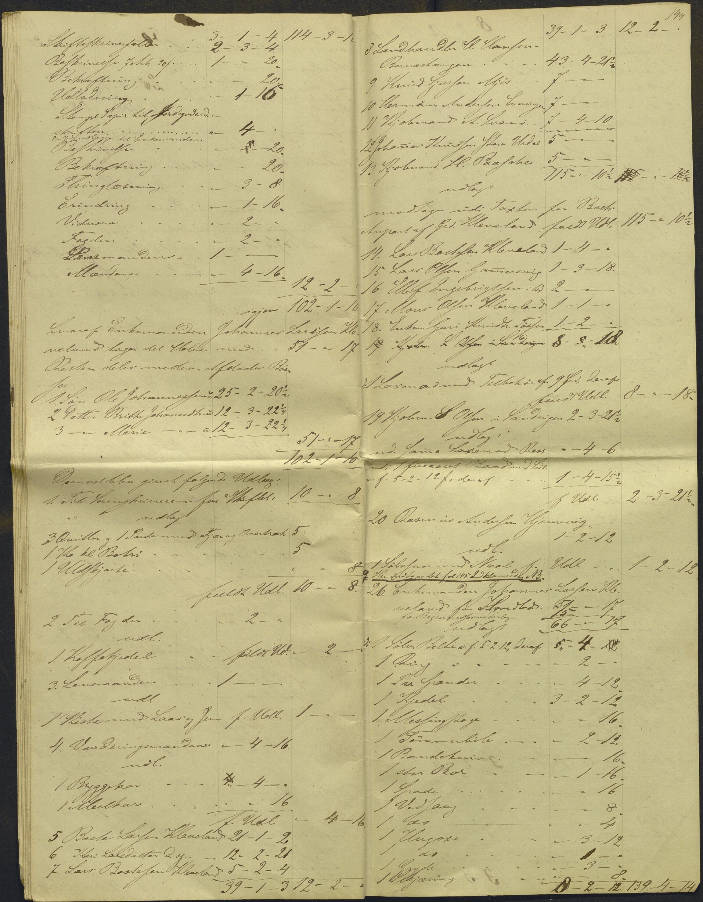 Nordhordland sorenskrivar, AV/SAB-A-2901/1/H/Hd/Hdb/L0001: Konsept til utlodningar, 1850-1852, p. 167