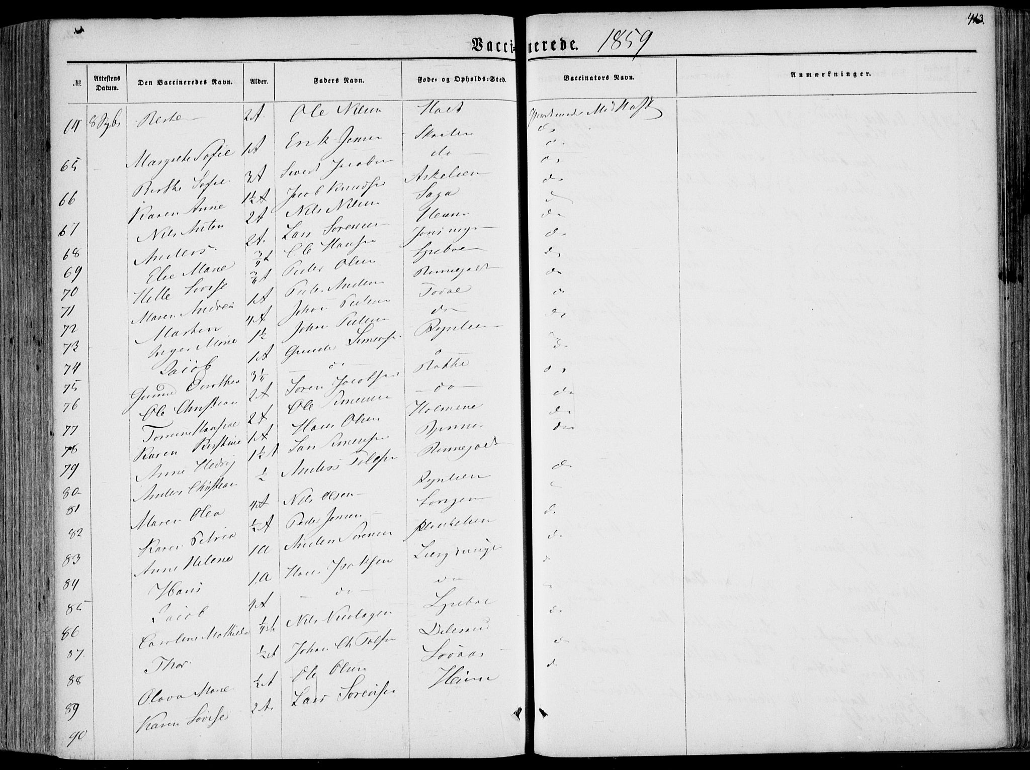 Hedrum kirkebøker, SAKO/A-344/F/Fa/L0007: Parish register (official) no. I 7, 1857-1868, p. 413