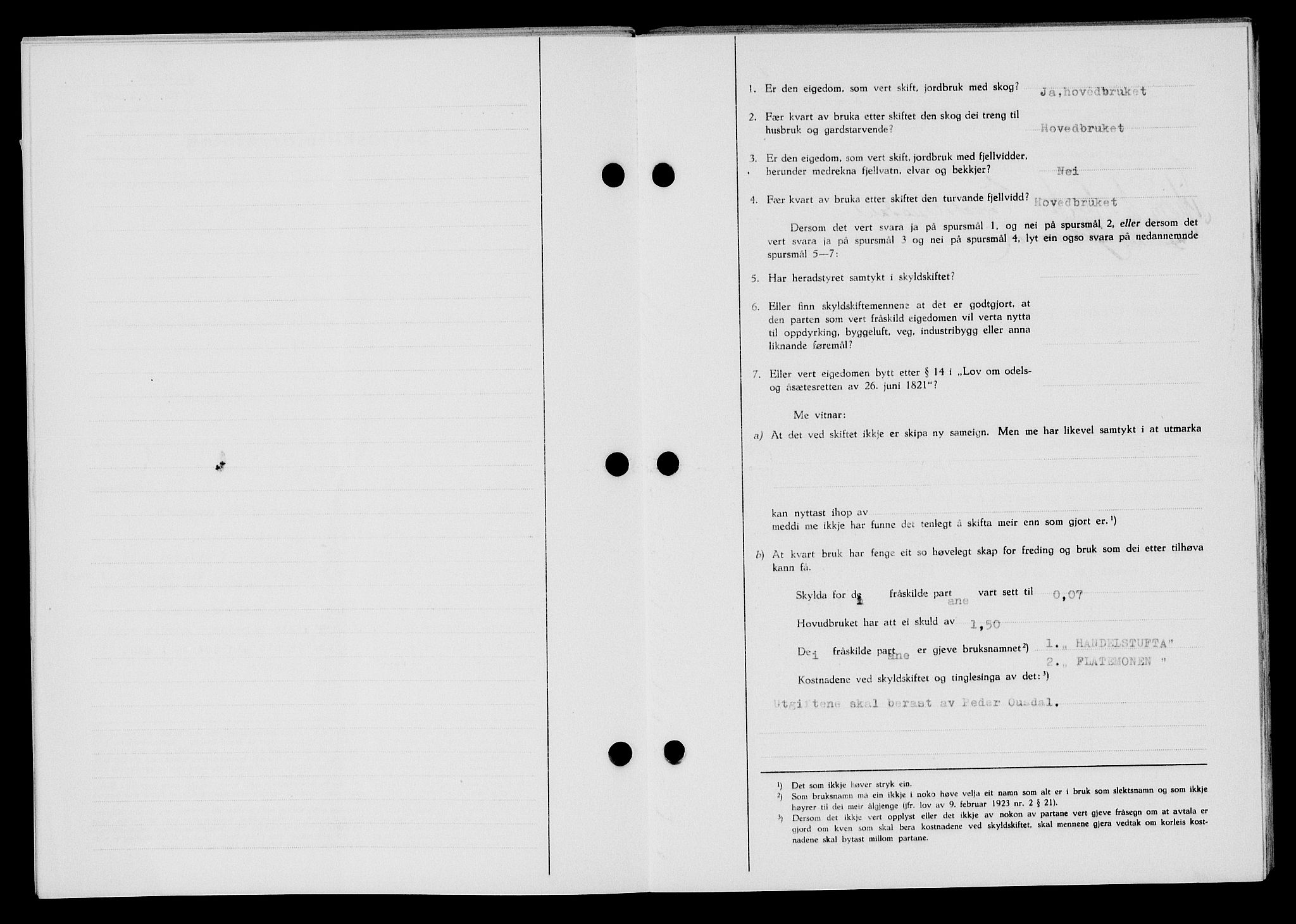 Flekkefjord sorenskriveri, AV/SAK-1221-0001/G/Gb/Gba/L0061: Mortgage book no. A-9, 1946-1947, Diary no: : 33/1947