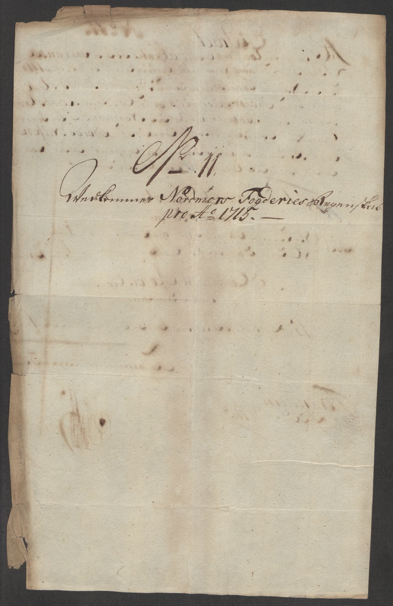 Rentekammeret inntil 1814, Reviderte regnskaper, Fogderegnskap, AV/RA-EA-4092/R56/L3748: Fogderegnskap Nordmøre, 1714-1715, p. 426