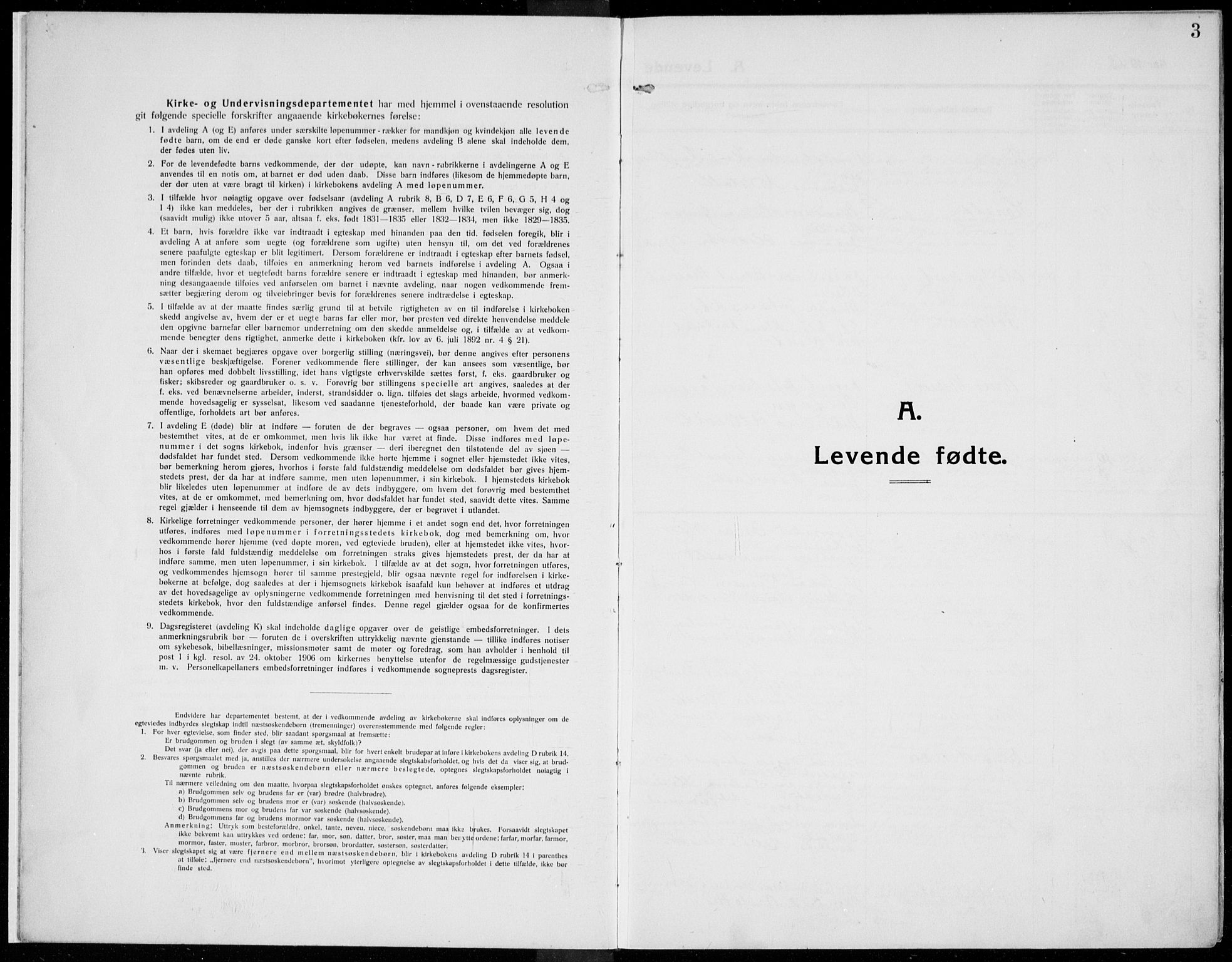 Kolbu prestekontor, SAH/PREST-110/H/Ha/Haa/L0002: Parish register (official) no. 2, 1912-1926, p. 3