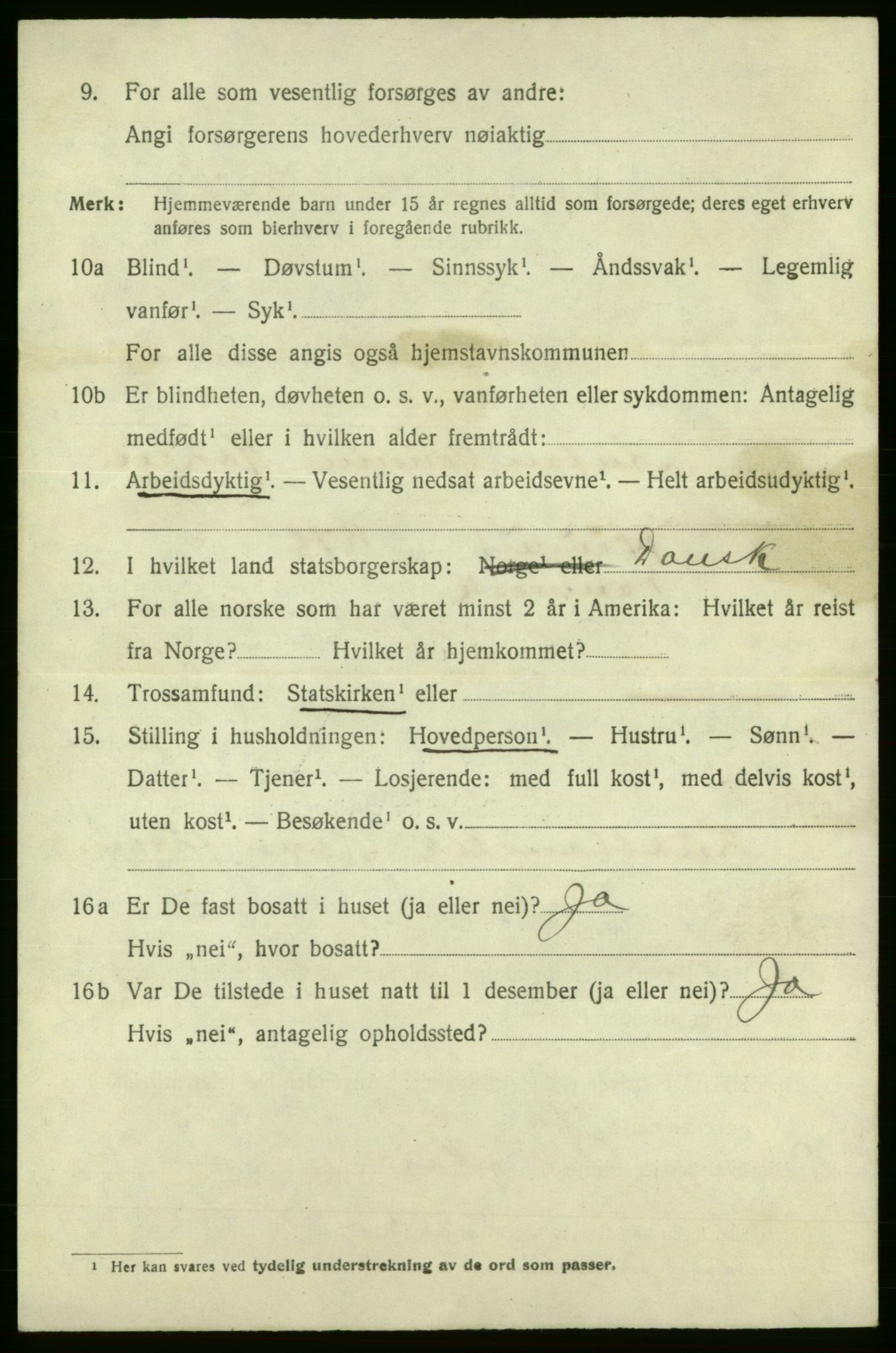 SAO, 1920 census for Fredrikshald, 1920, p. 11354