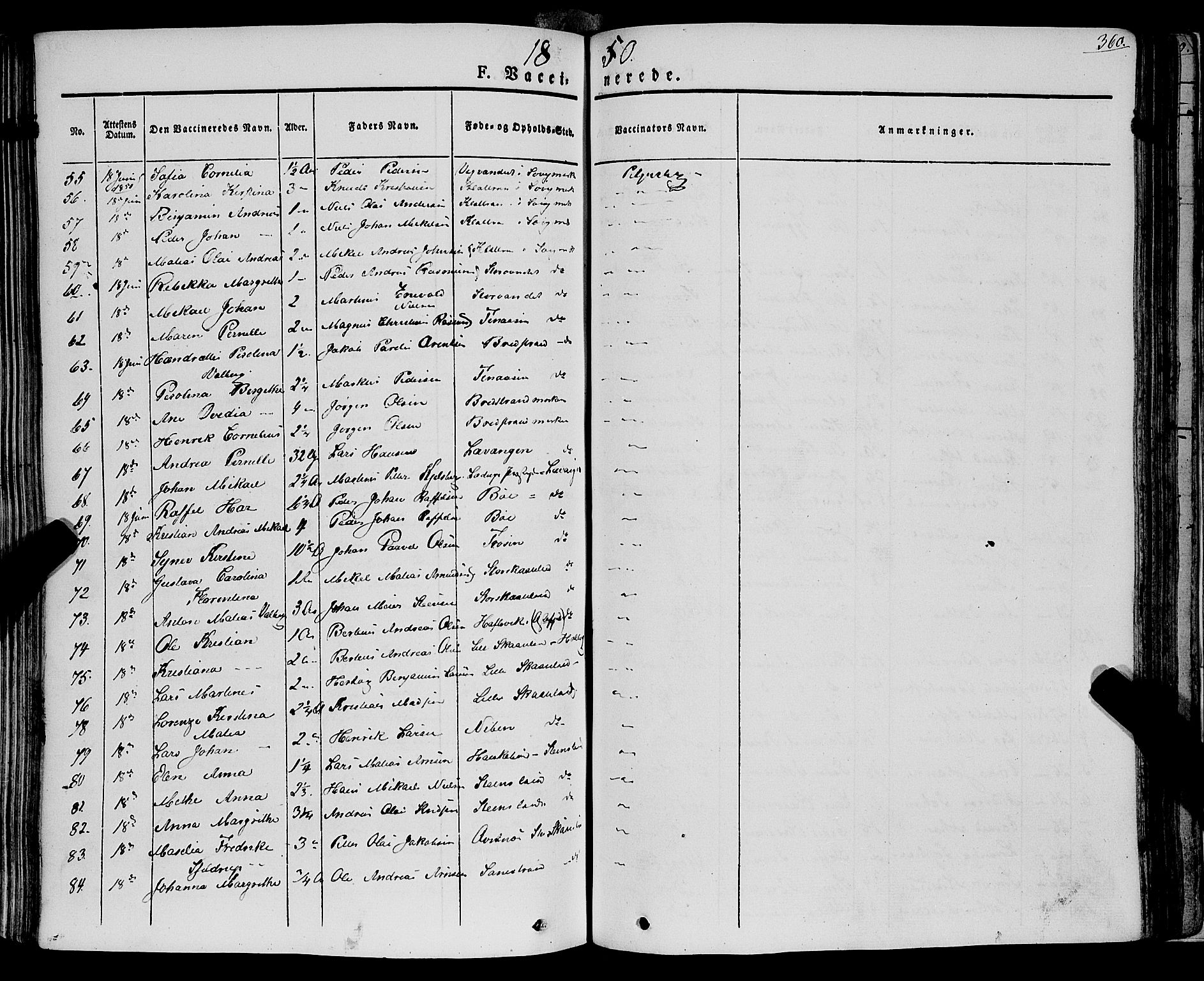 Trondenes sokneprestkontor, AV/SATØ-S-1319/H/Ha/L0009kirke: Parish register (official) no. 9, 1841-1852, p. 360