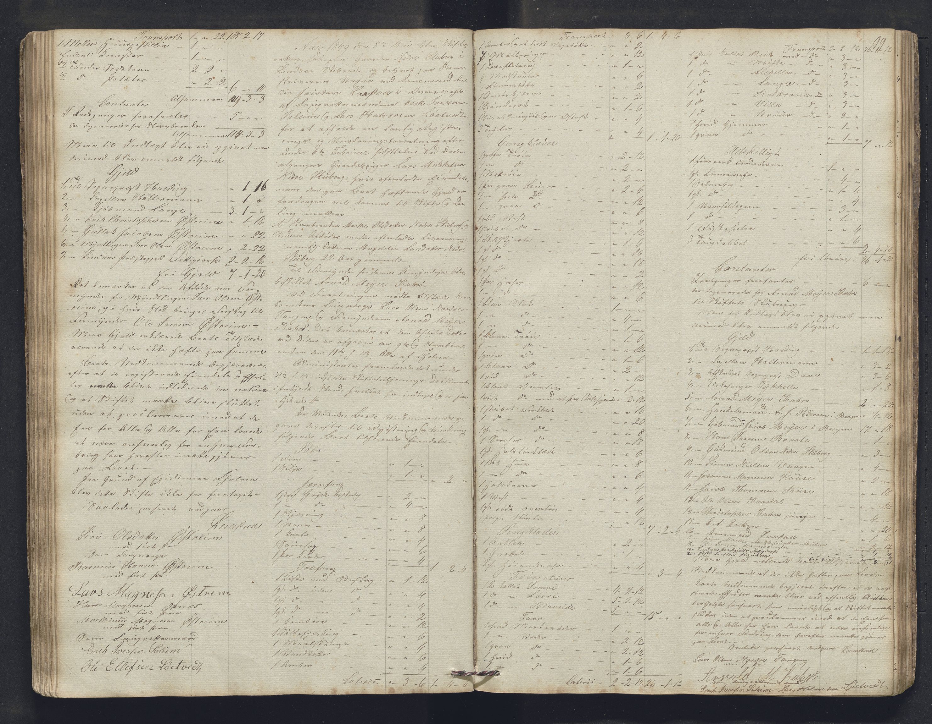 Nordhordland sorenskrivar, SAB/A-2901/1/H/Hb/L0015: Registreringsprotokollar, 1846-1850, p. 99