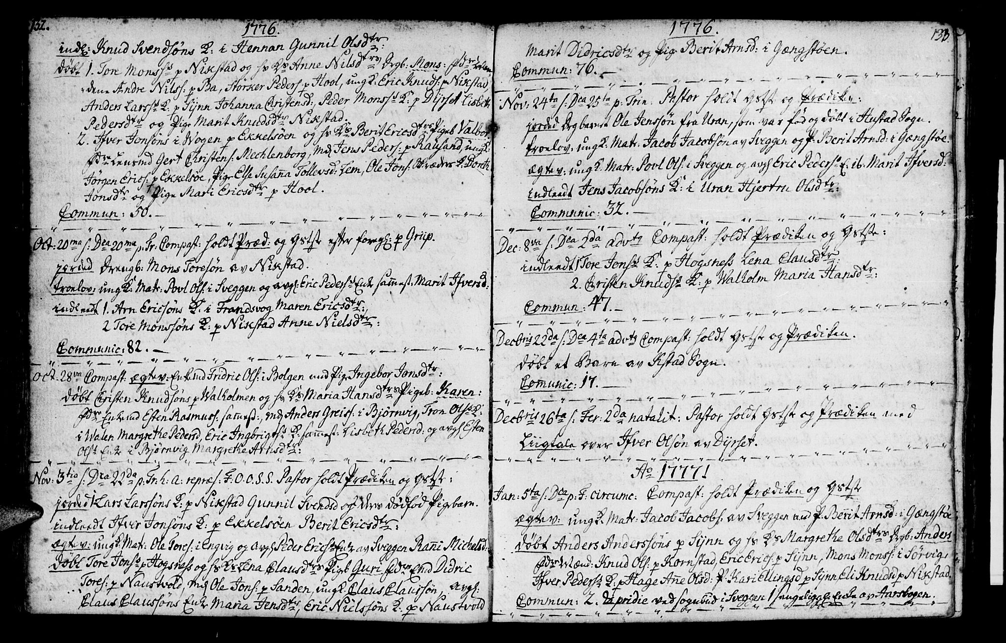 Ministerialprotokoller, klokkerbøker og fødselsregistre - Møre og Romsdal, AV/SAT-A-1454/569/L0816: Parish register (official) no. 569A02, 1759-1805, p. 132-133