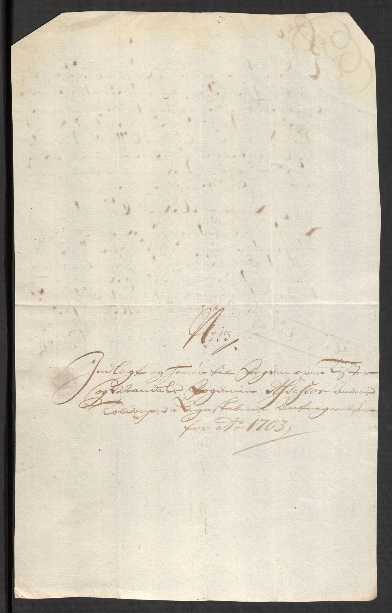 Rentekammeret inntil 1814, Reviderte regnskaper, Fogderegnskap, AV/RA-EA-4092/R43/L2550: Fogderegnskap Lista og Mandal, 1703-1704, p. 218