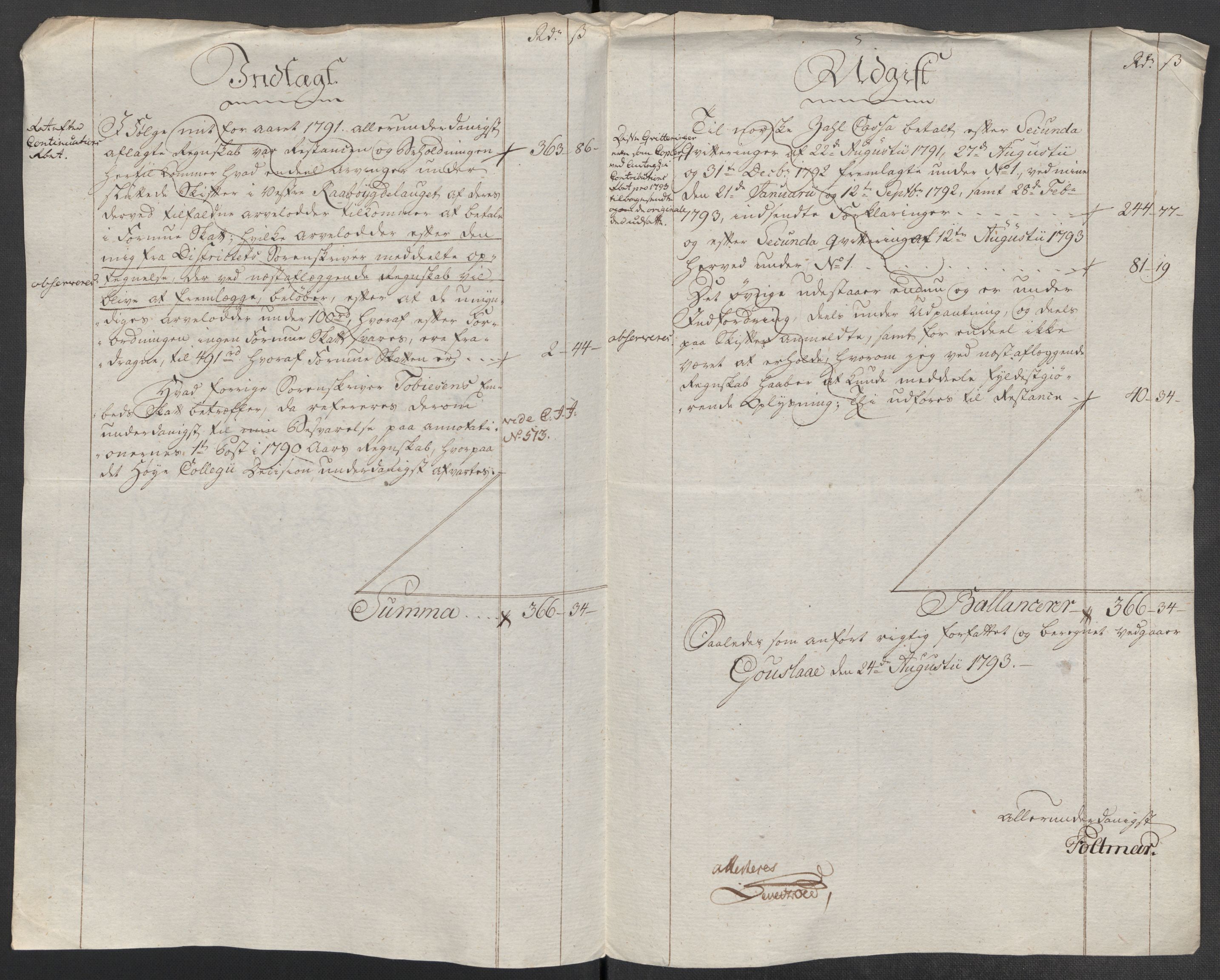 Rentekammeret inntil 1814, Reviderte regnskaper, Mindre regnskaper, AV/RA-EA-4068/Rf/Rfe/L0040: Ryfylke fogderi, Råbyggelaget fogderi, Salten fogderi, 1789, p. 207