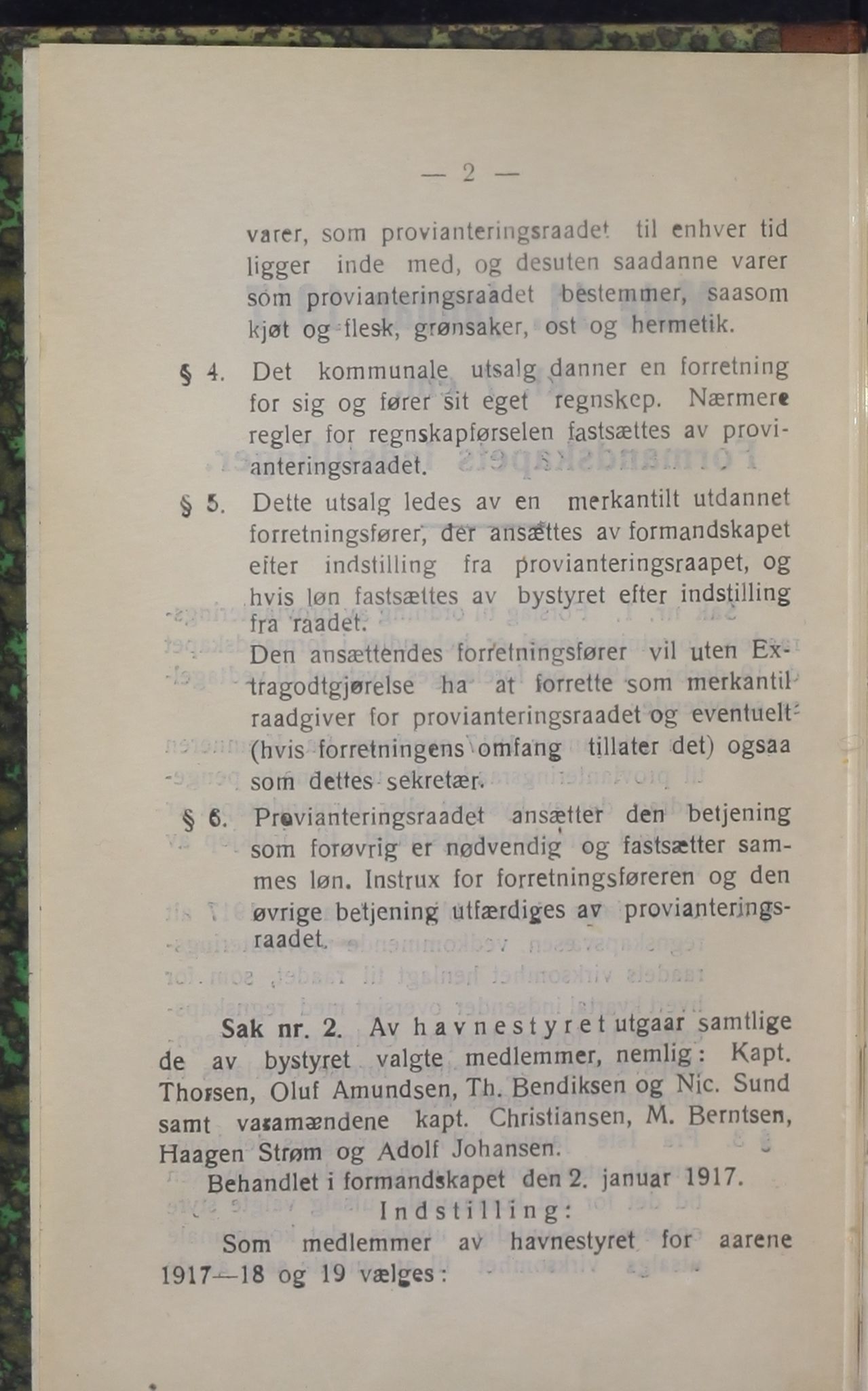 Narvik kommune. Formannskap , AIN/K-18050.150/A/Ab/L0007: Møtebok, 1917