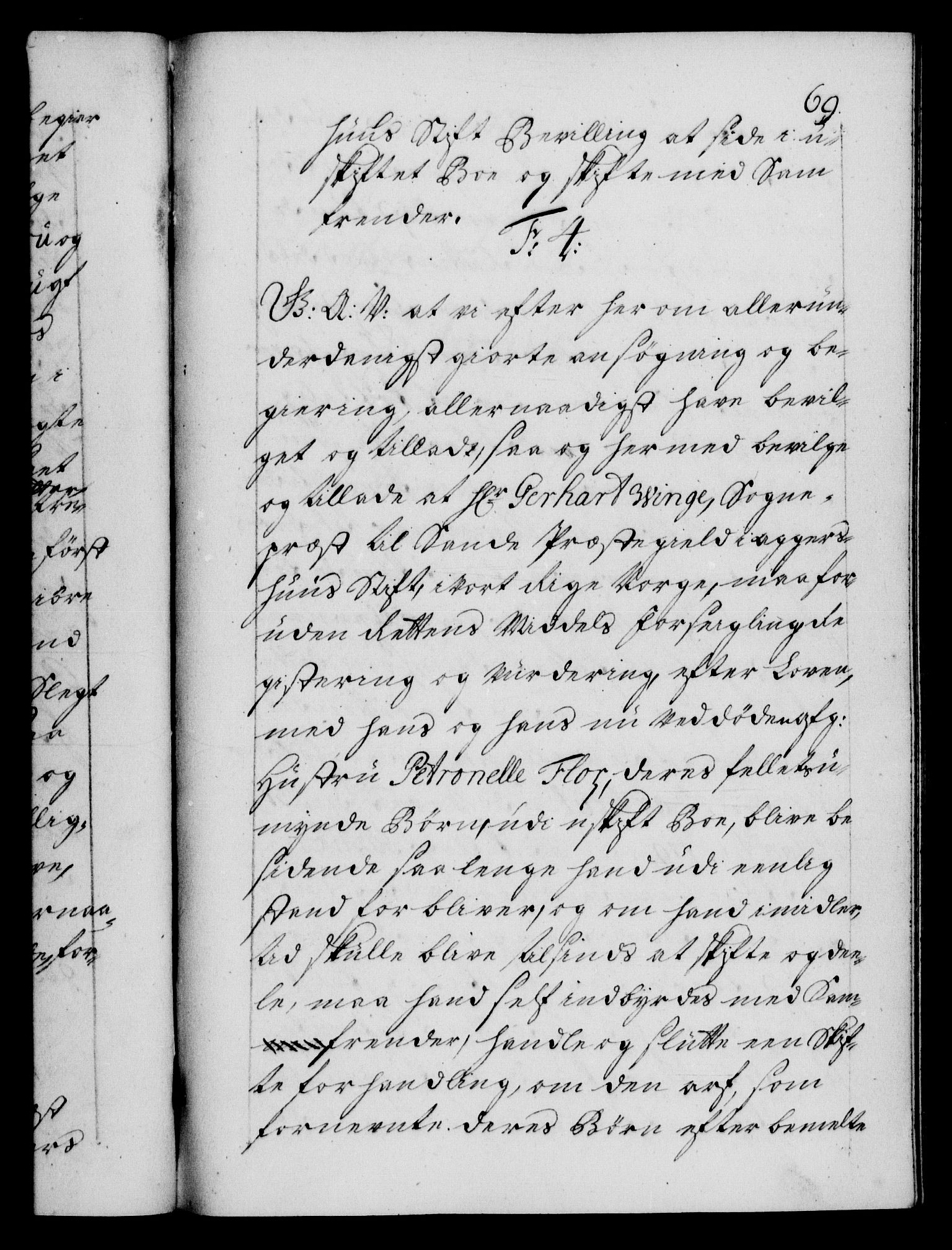 Danske Kanselli 1572-1799, AV/RA-EA-3023/F/Fc/Fca/Fcaa/L0026: Norske registre, 1729-1730, p. 69a