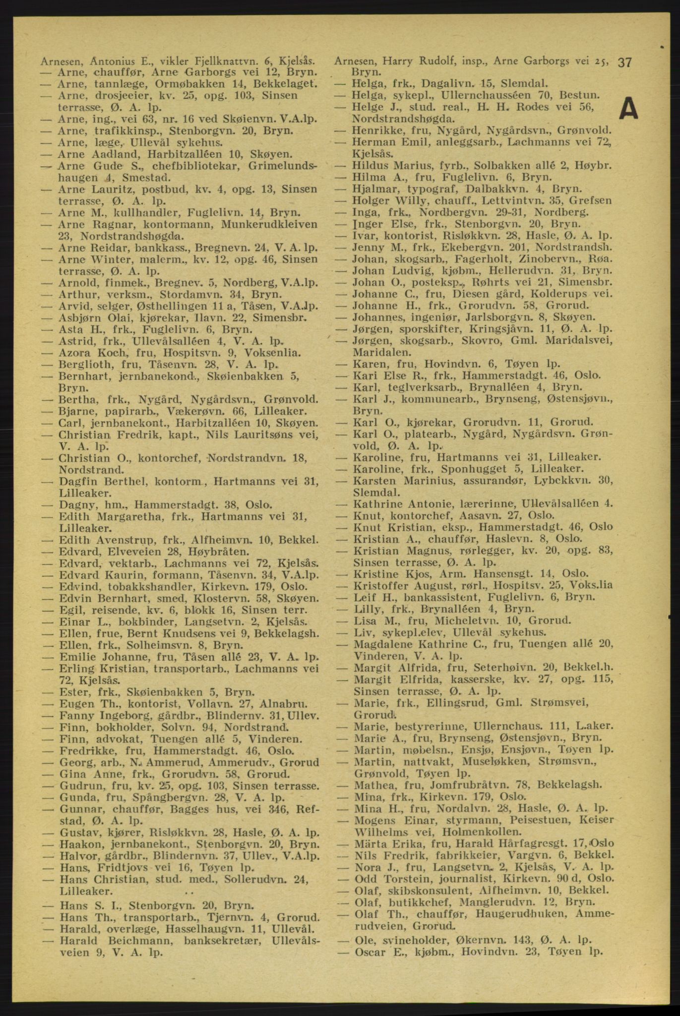Aker adressebok/adressekalender, PUBL/001/A/006: Aker adressebok, 1937-1938, p. 37