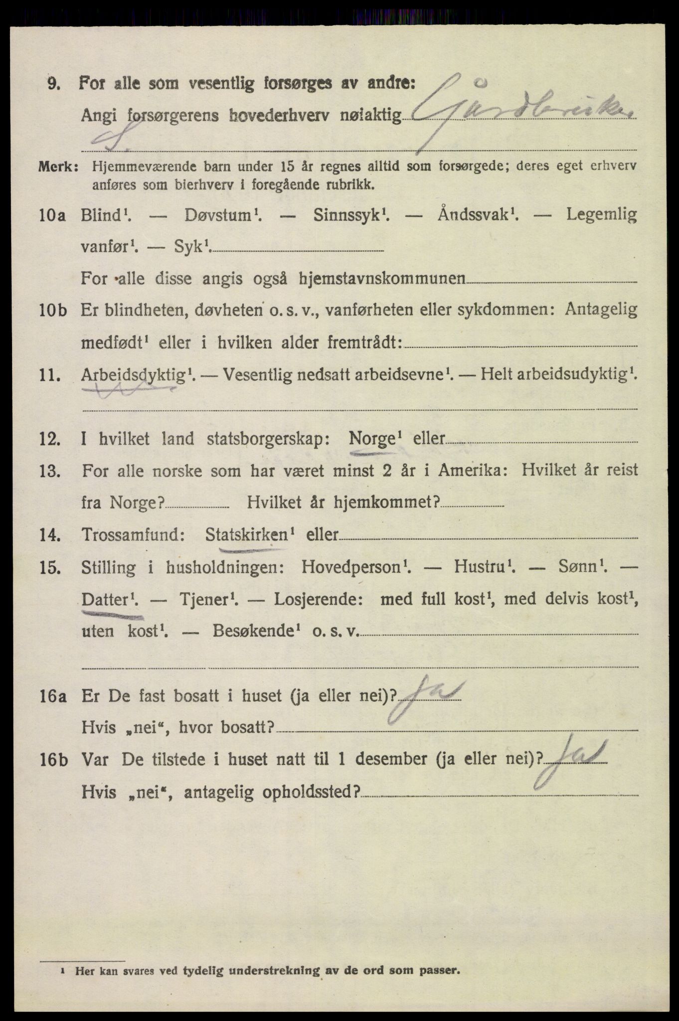 SAH, 1920 census for Åsnes, 1920, p. 4359