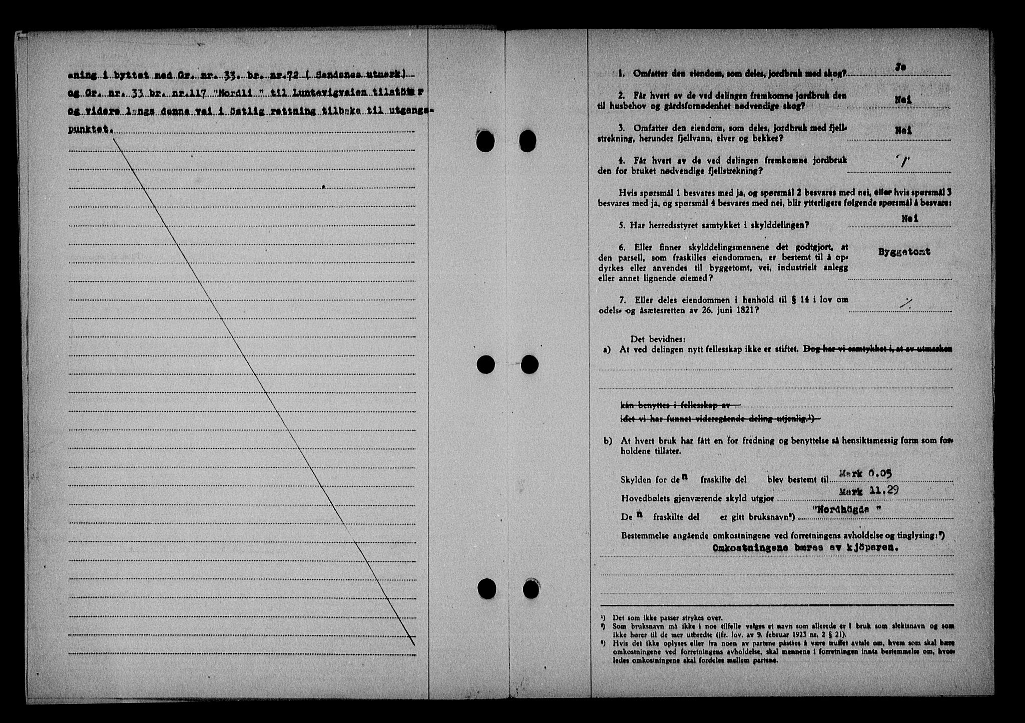 Vestre Nedenes/Sand sorenskriveri, SAK/1221-0010/G/Gb/Gba/L0053: Mortgage book no. A 6, 1944-1945, Diary no: : 555/1944