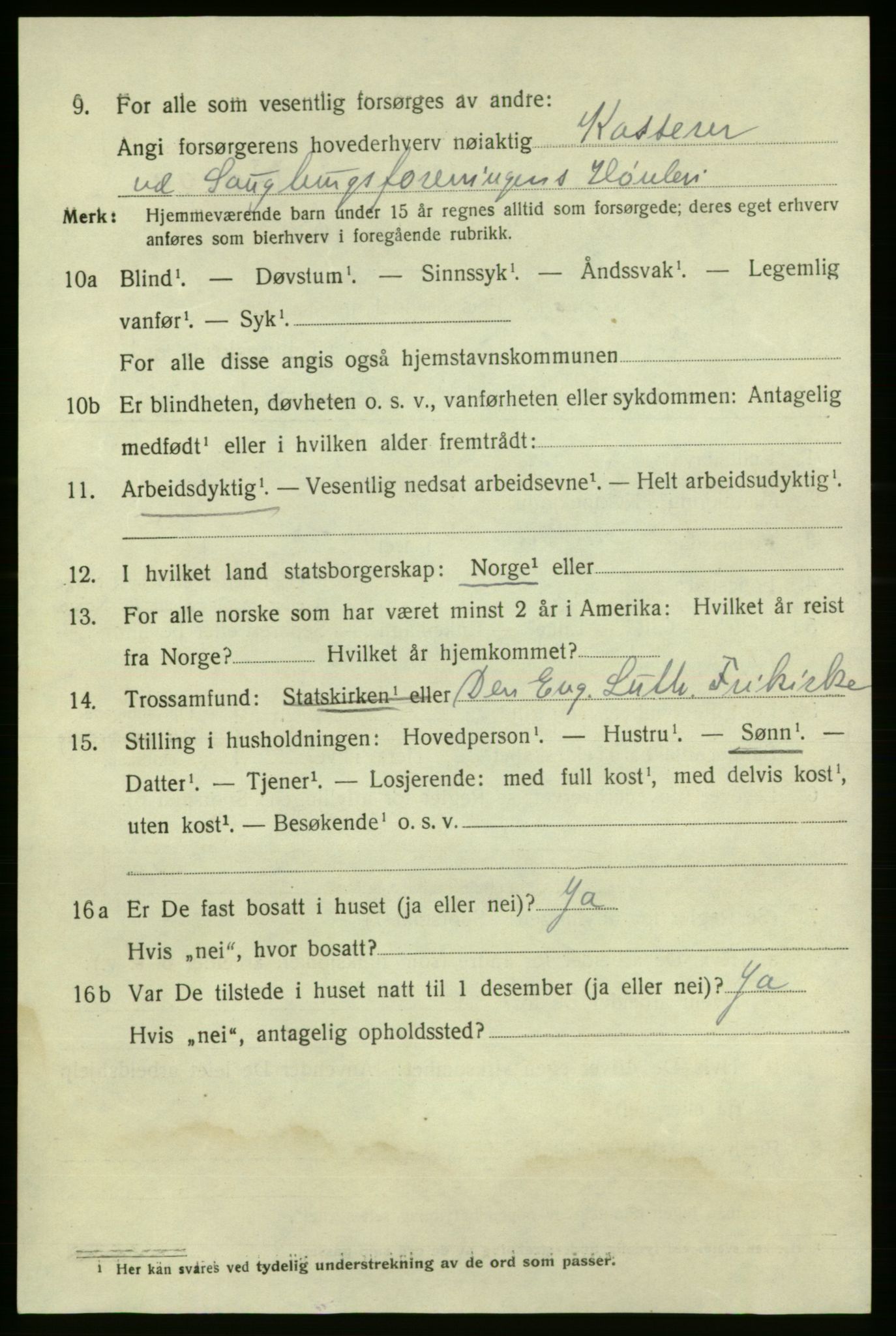 SAO, 1920 census for Fredrikshald, 1920, p. 19862