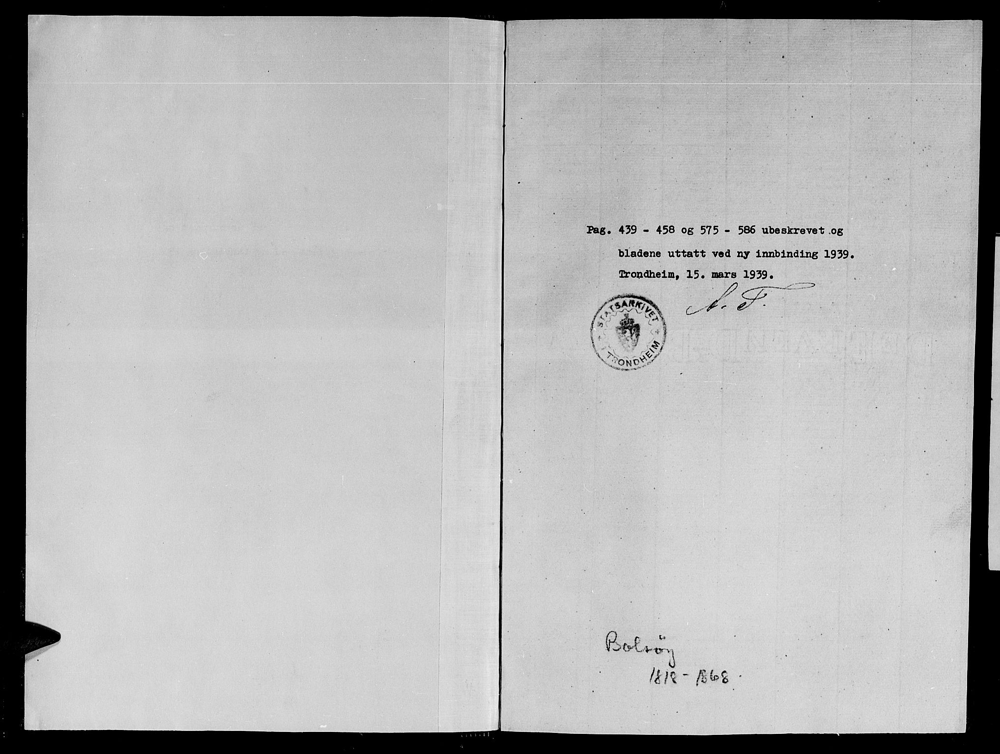 Ministerialprotokoller, klokkerbøker og fødselsregistre - Møre og Romsdal, SAT/A-1454/555/L0665: Parish register (copy) no. 555C01, 1818-1868