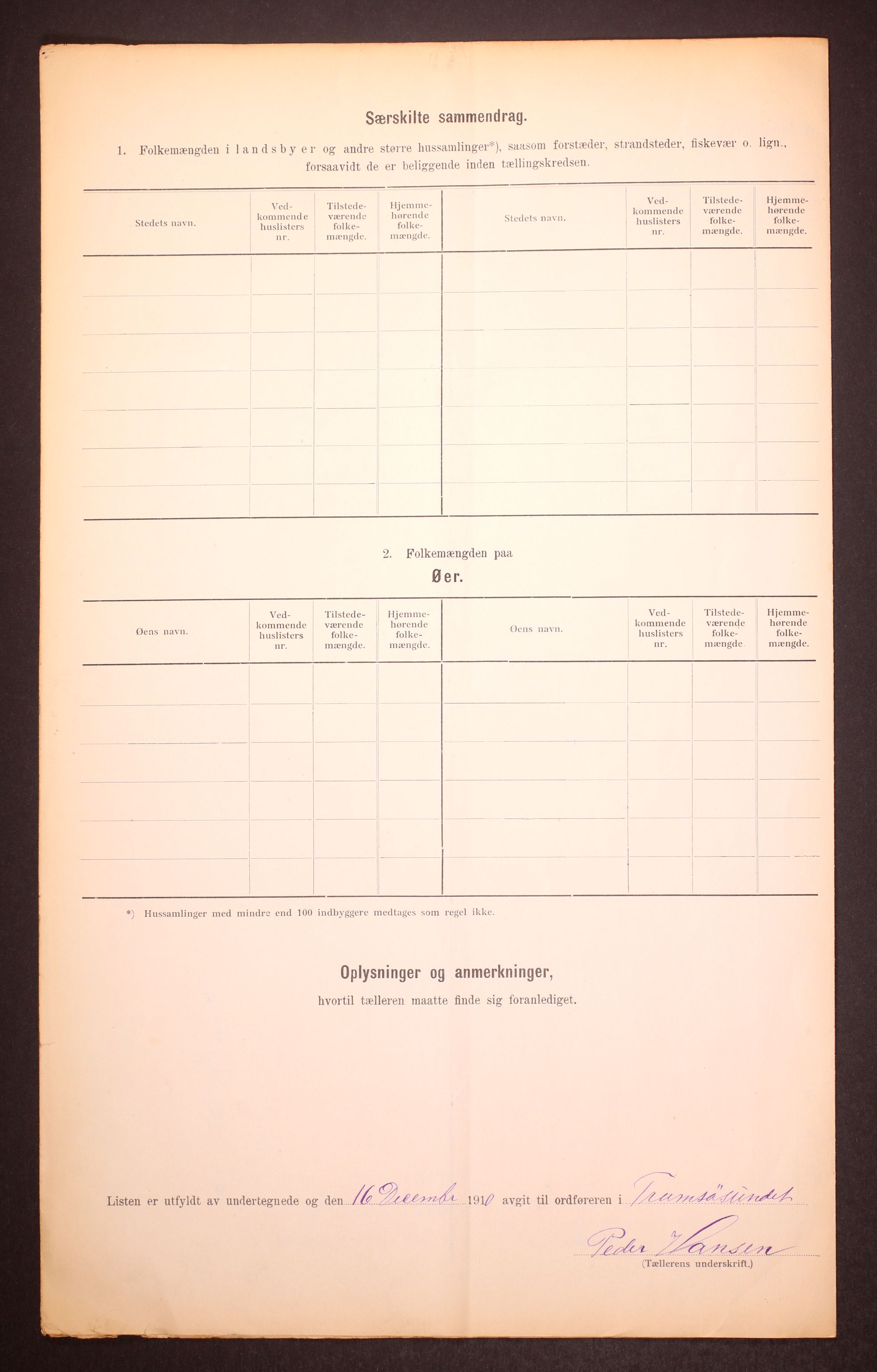 RA, 1910 census for Tromsøysund, 1910, p. 38