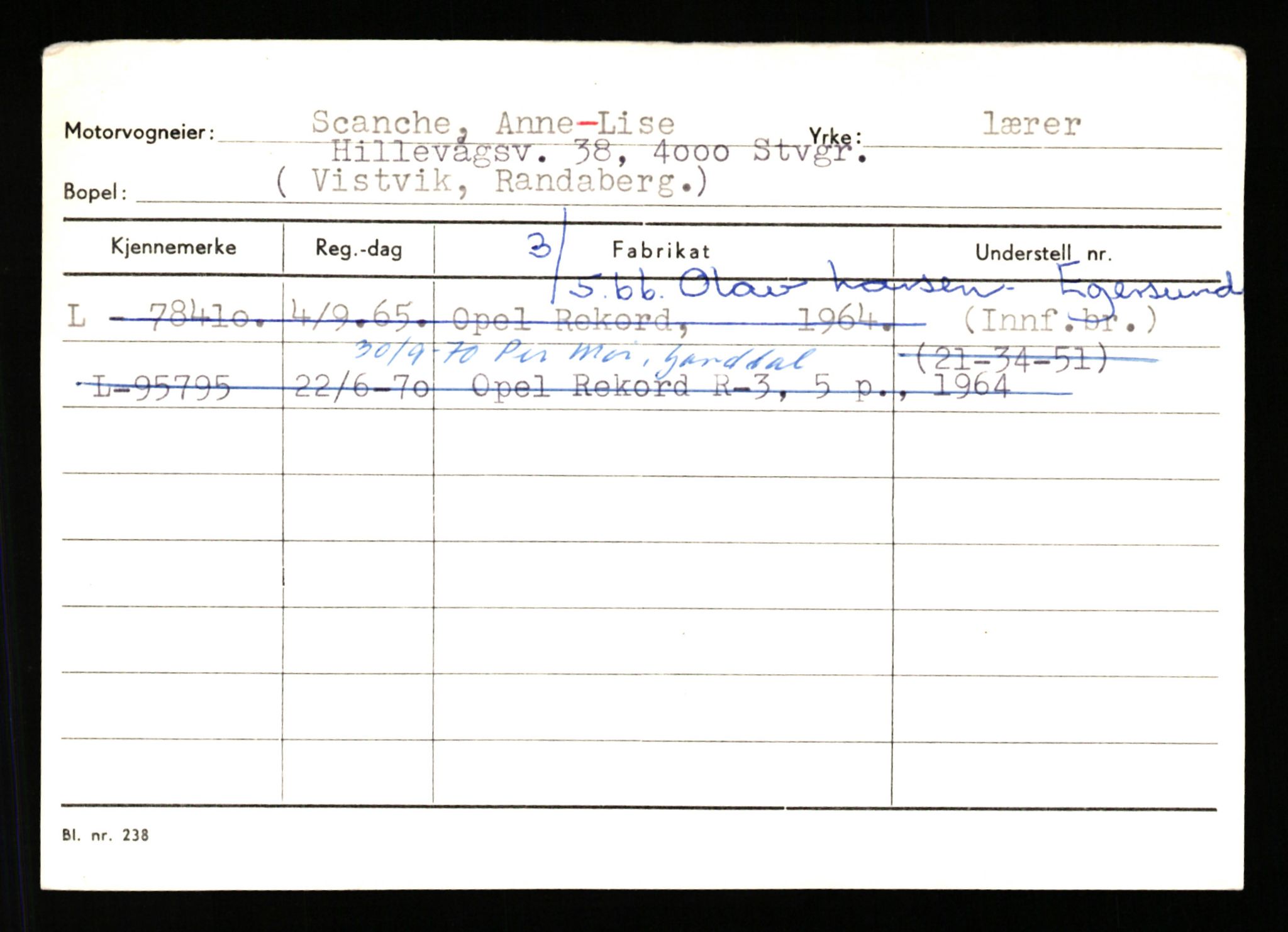 Stavanger trafikkstasjon, SAST/A-101942/0/H/L0033: Scala - Skeibrok, 1930-1971, p. 3