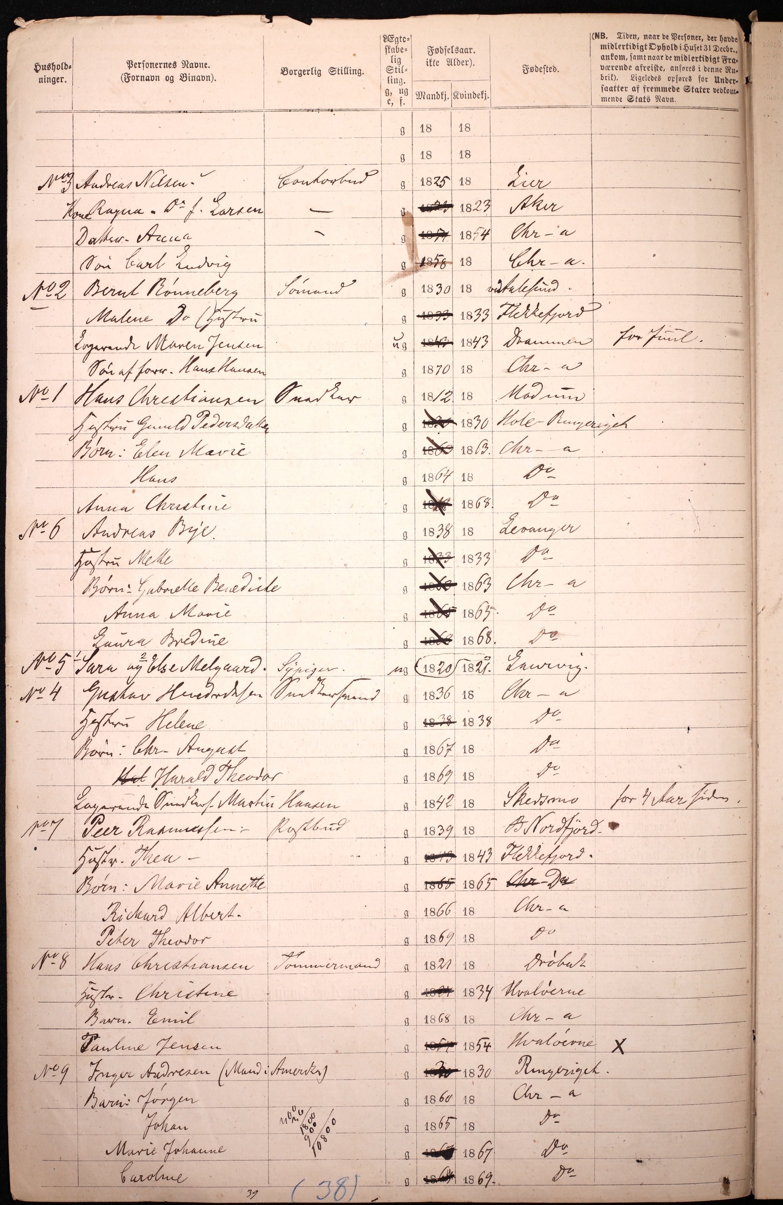 RA, 1870 census for 0301 Kristiania, 1870, p. 2884