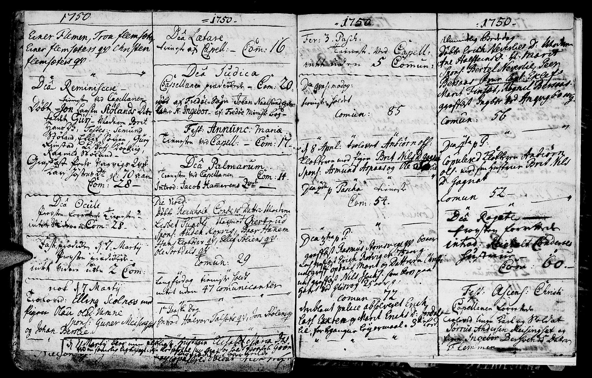 Ministerialprotokoller, klokkerbøker og fødselsregistre - Møre og Romsdal, AV/SAT-A-1454/586/L0978: Parish register (official) no. 586A04, 1732-1751