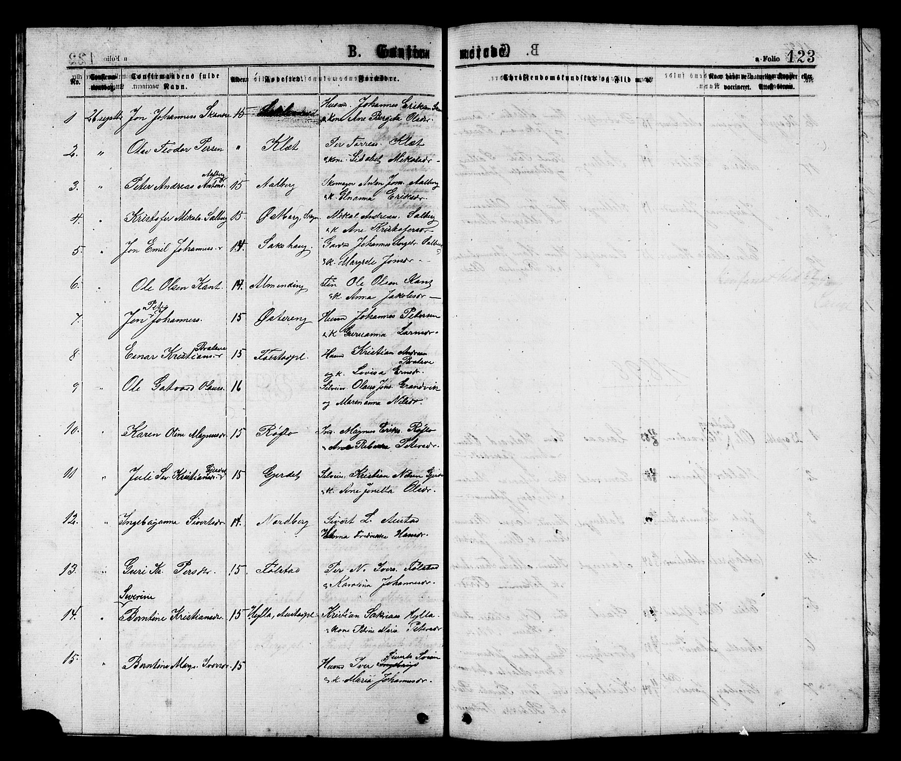 Ministerialprotokoller, klokkerbøker og fødselsregistre - Nord-Trøndelag, SAT/A-1458/731/L0311: Parish register (copy) no. 731C02, 1875-1911, p. 123