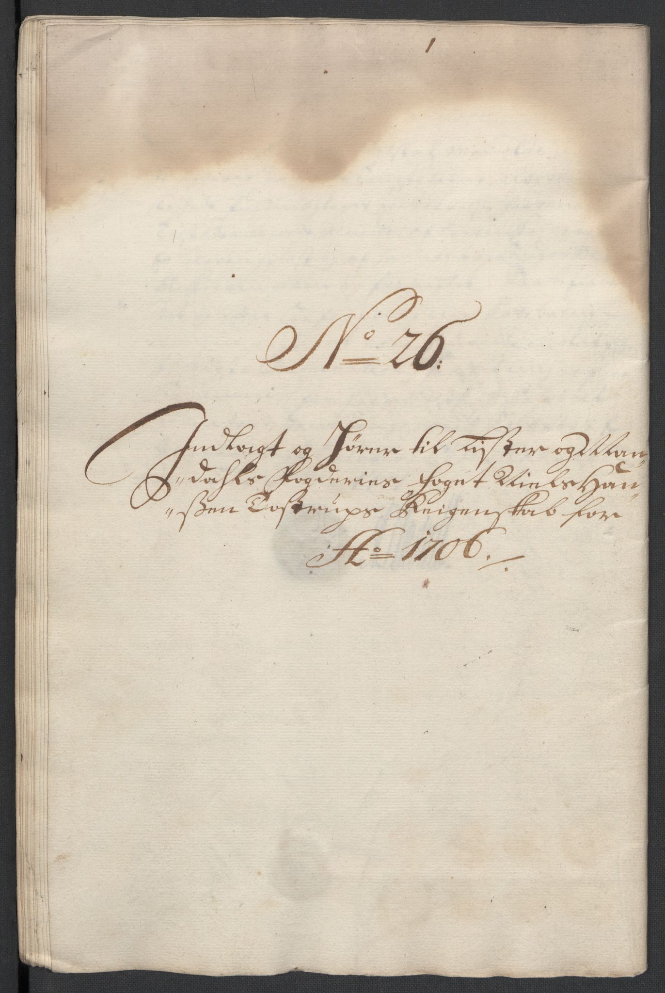 Rentekammeret inntil 1814, Reviderte regnskaper, Fogderegnskap, RA/EA-4092/R43/L2551: Fogderegnskap Lista og Mandal, 1705-1709, p. 360