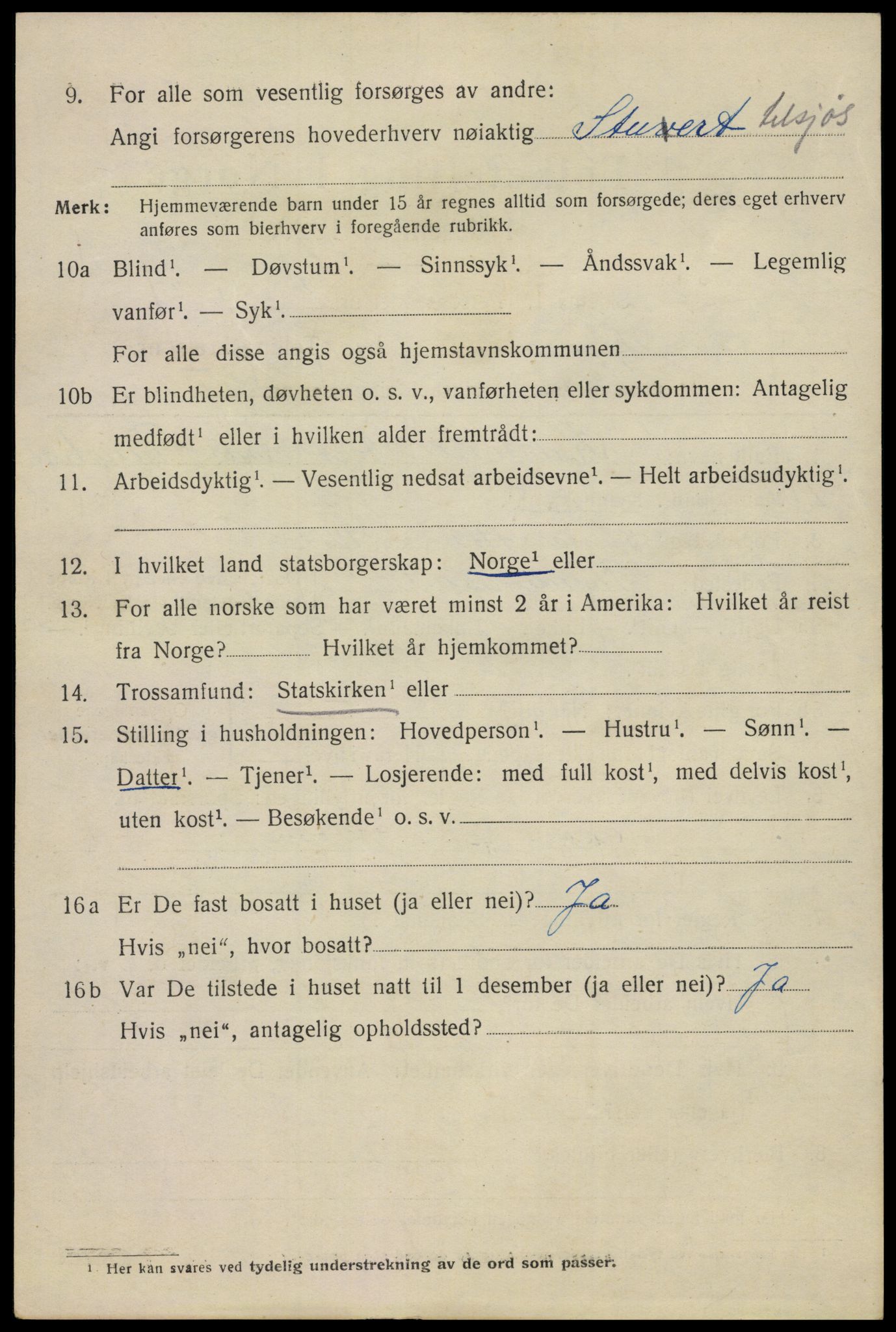 SAKO, 1920 census for Sandefjord, 1920, p. 7405