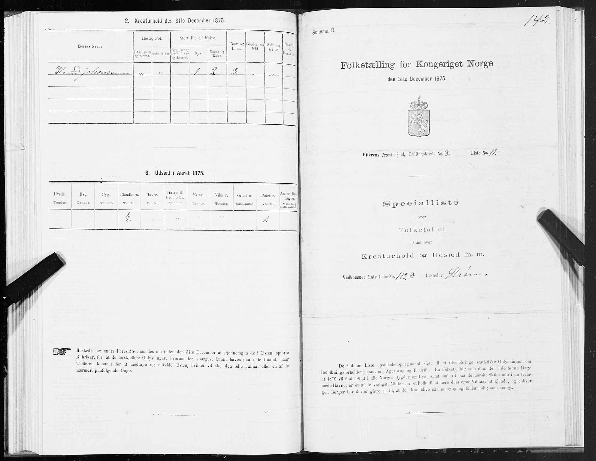 SAT, 1875 census for 1617P Hitra, 1875, p. 4142