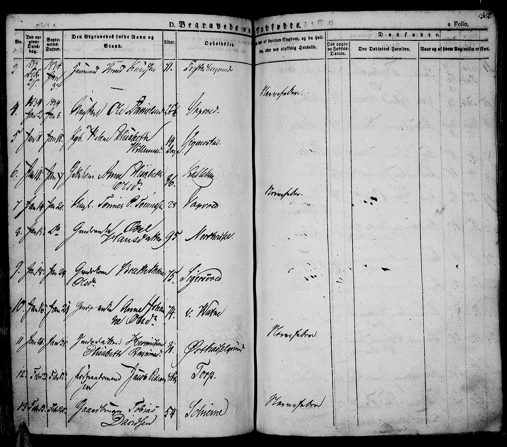 Lista sokneprestkontor, AV/SAK-1111-0027/F/Fa/L0008: Parish register (official) no. A 8, 1823-1835, p. 312