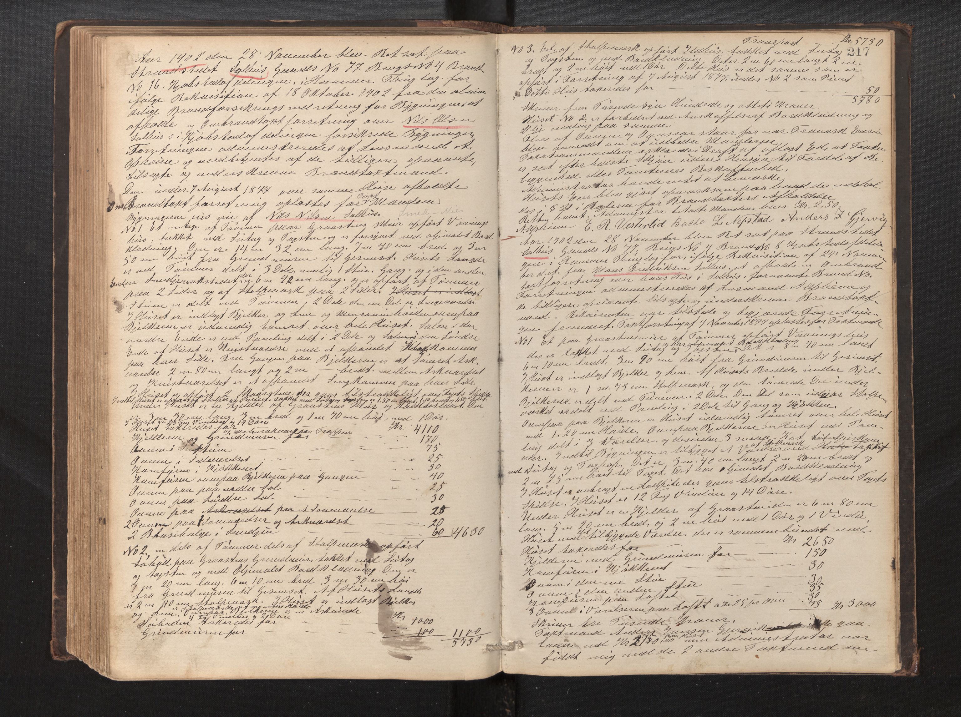 Lensmannen i Hamre, AV/SAB-A-32601/0012/L0002: Branntakstprotokoll, 1872-1907, p. 216b-217a