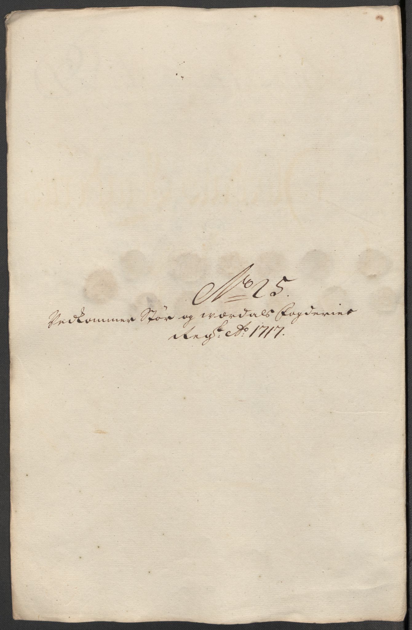 Rentekammeret inntil 1814, Reviderte regnskaper, Fogderegnskap, RA/EA-4092/R62/L4207: Fogderegnskap Stjørdal og Verdal, 1717, p. 238