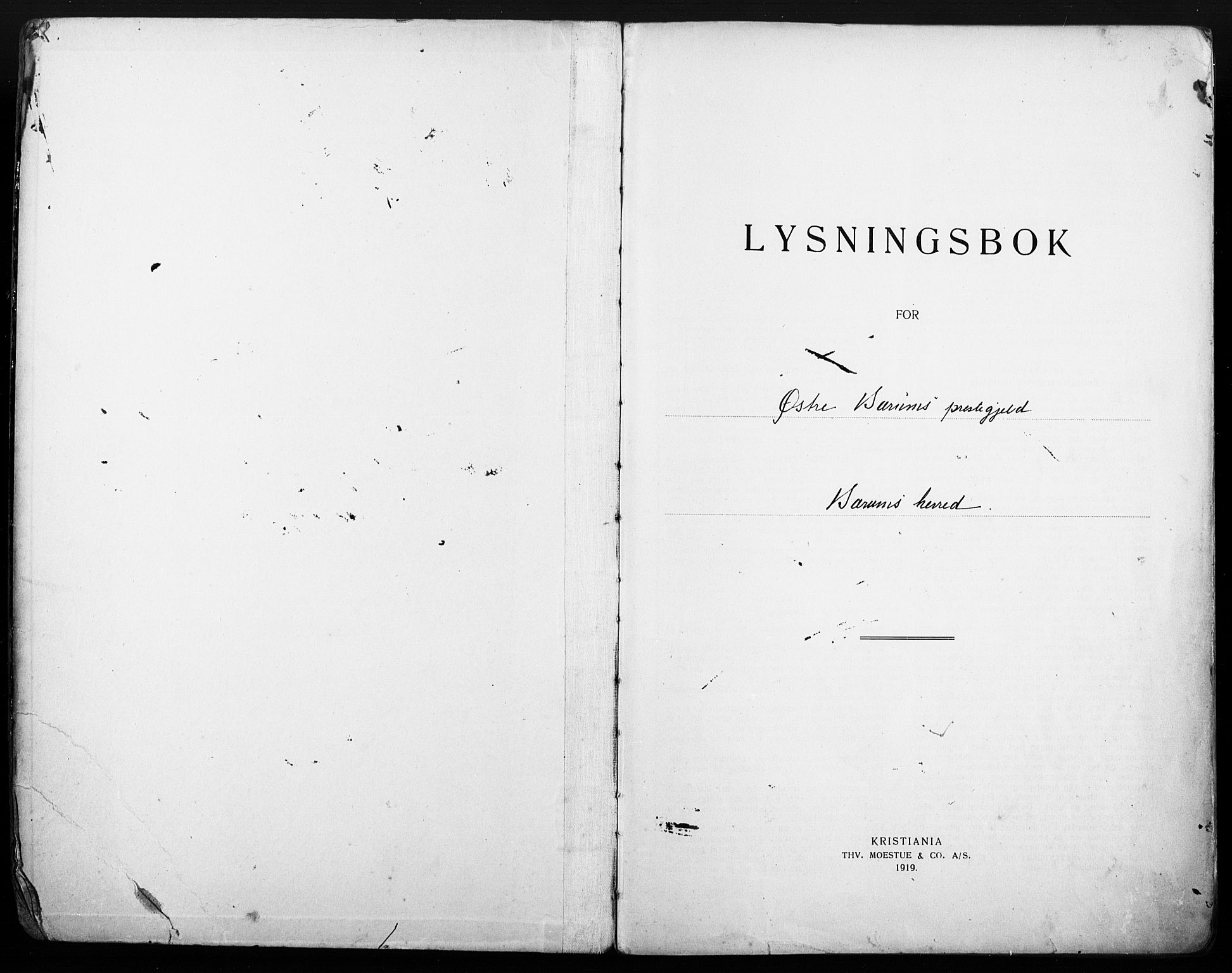 Østre Bærum prestekontor Kirkebøker, SAO/A-10887/H/Ha/L0001: Banns register no. 1, 1920-1932