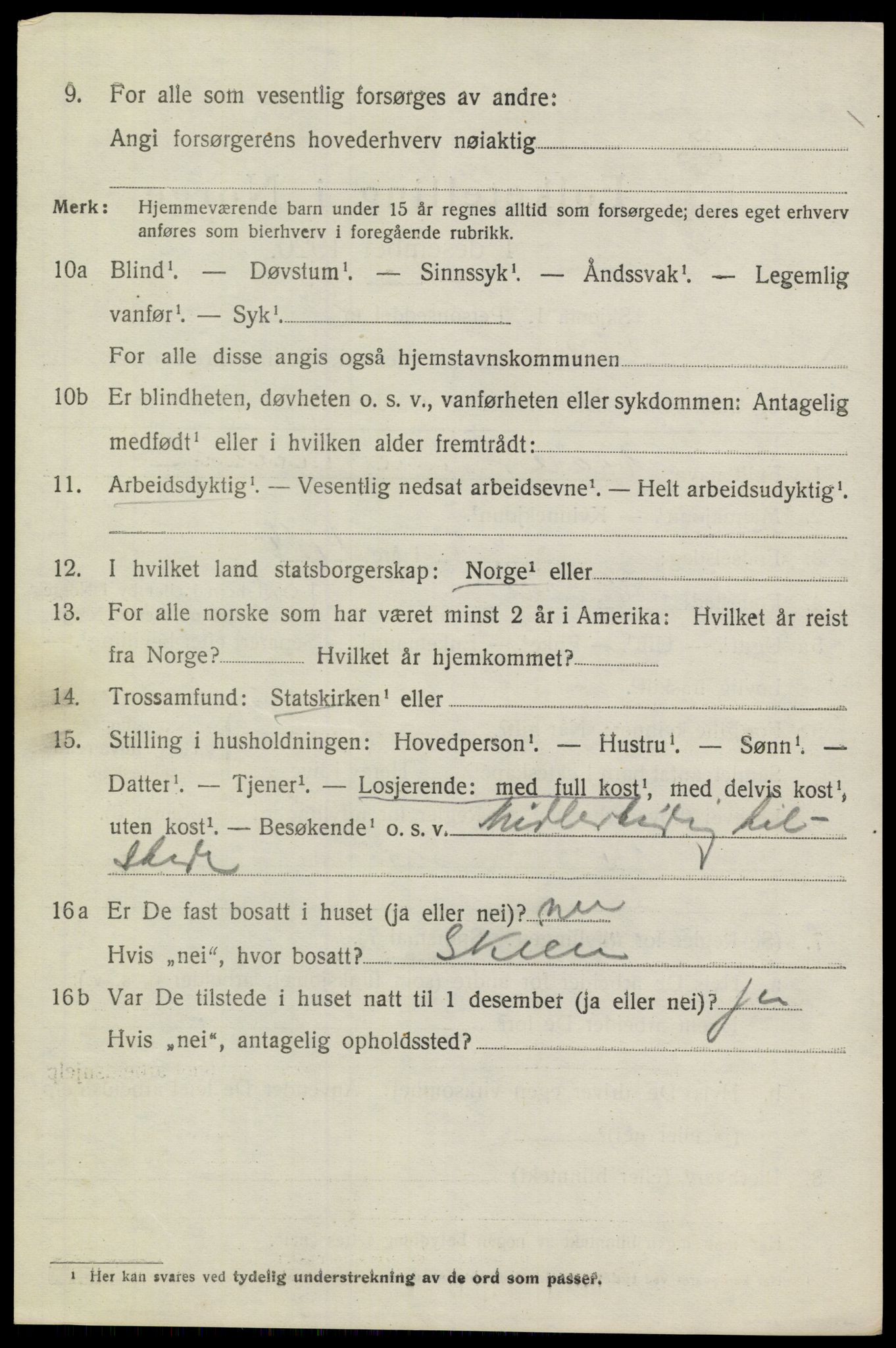 SAKO, 1920 census for Heddal, 1920, p. 2649