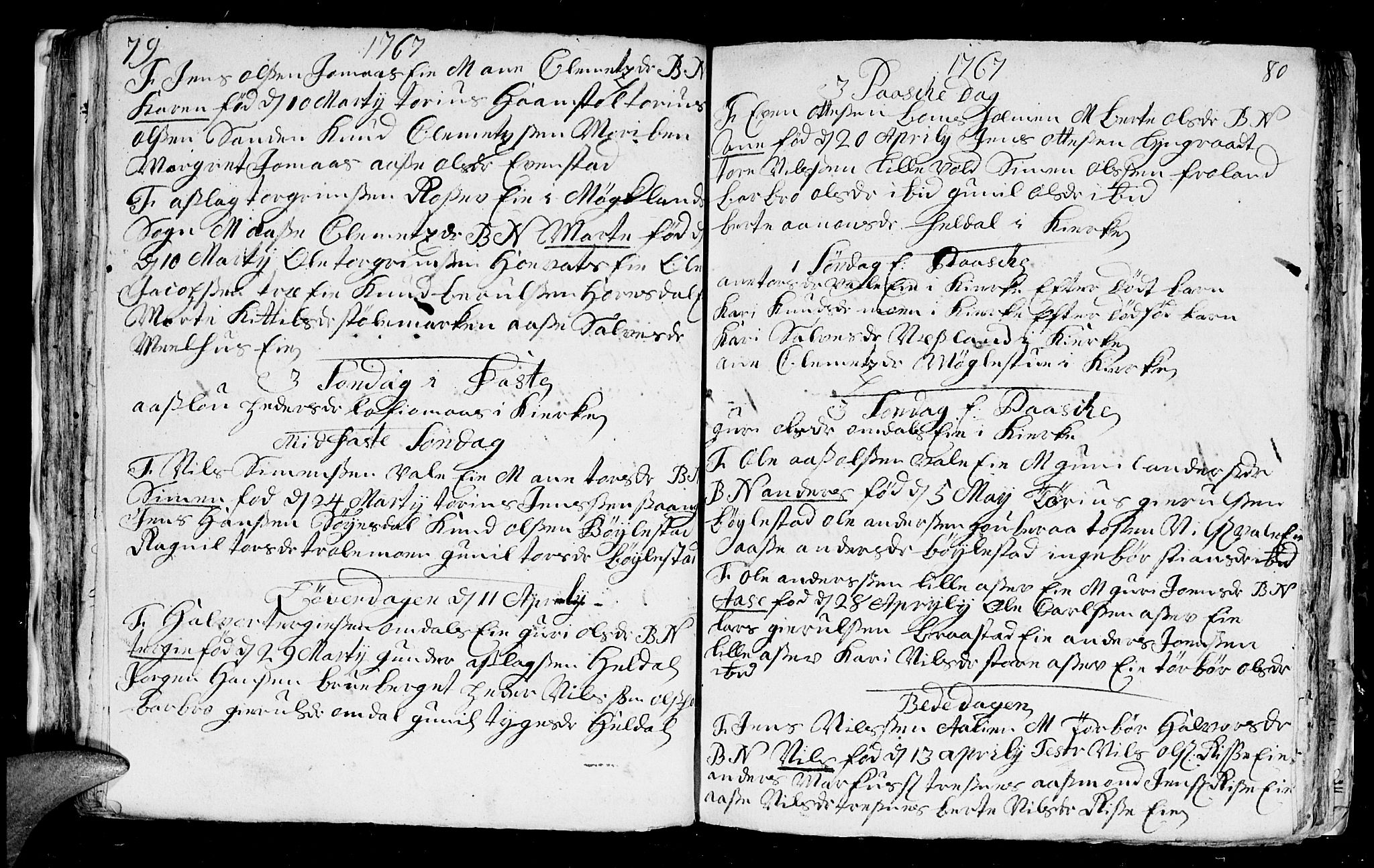 Froland sokneprestkontor, AV/SAK-1111-0013/F/Fb/L0003: Parish register (copy) no. B 3, 1759-1776, p. 78-79