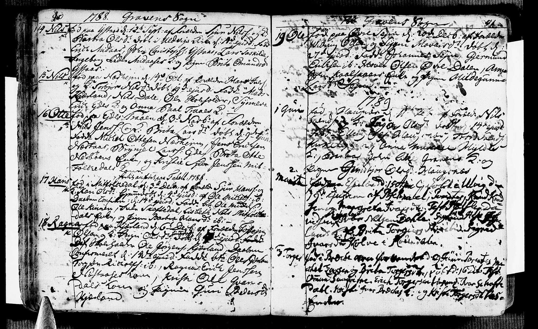 Ulvik sokneprestembete, SAB/A-78801/H/Haa: Parish register (official) no. A 7, 1761-1792, p. 90-91