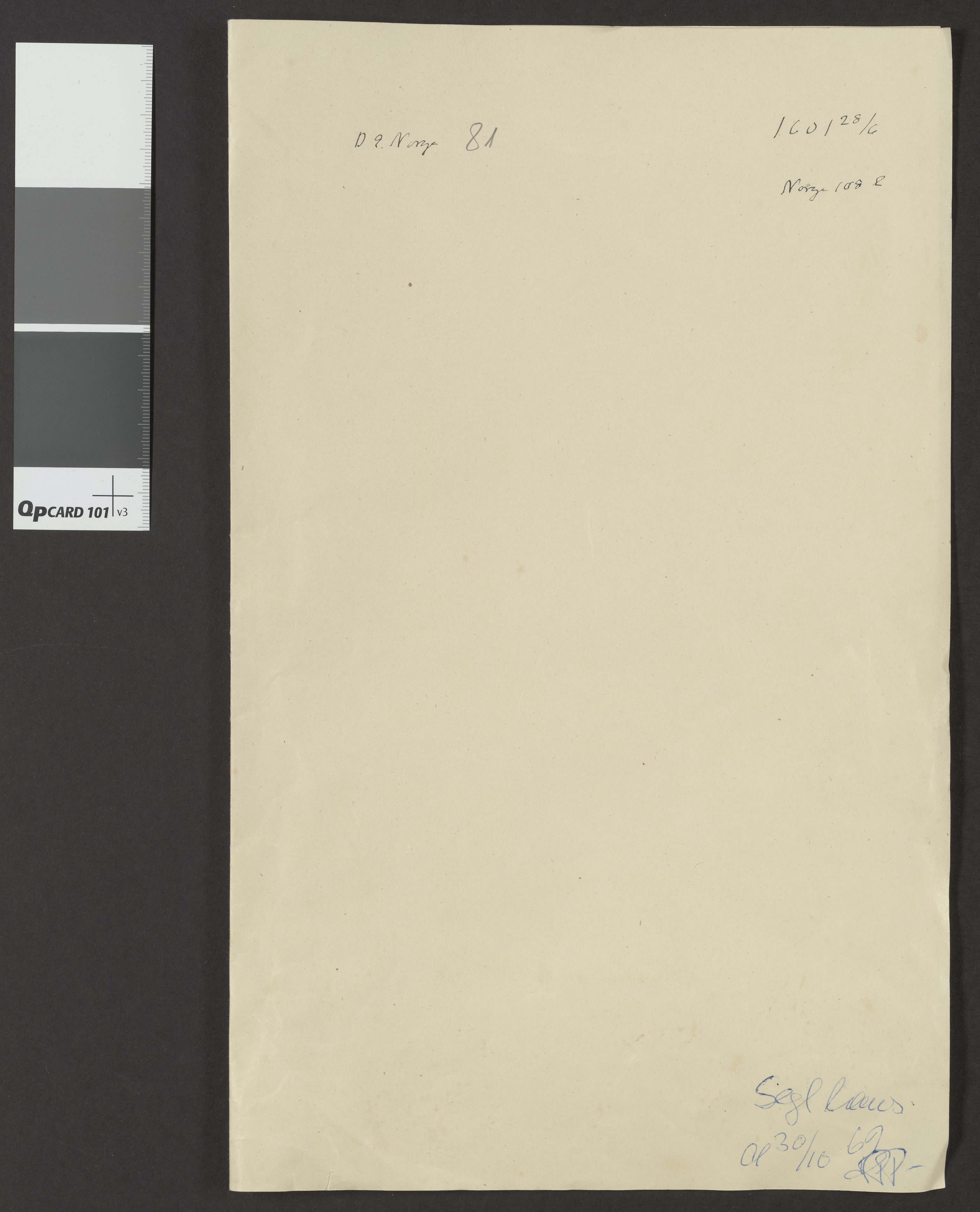 Riksarkivets diplomsamling, AV/RA-EA-5965/F06/L0059: Dokument nr. 108l, 1601