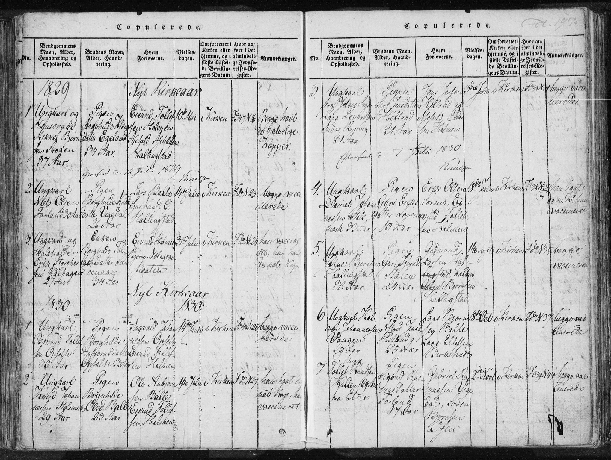 Vikedal sokneprestkontor, AV/SAST-A-101840/01/IV: Parish register (official) no. A 3, 1817-1850, p. 197