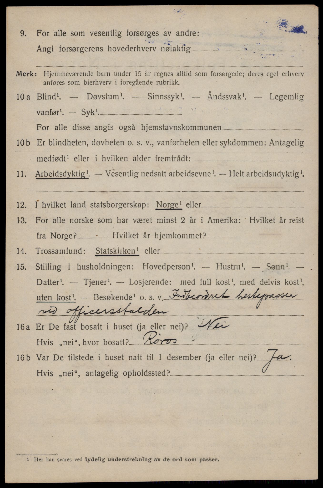 SAT, 1920 census for Trondheim, 1920, p. 63951