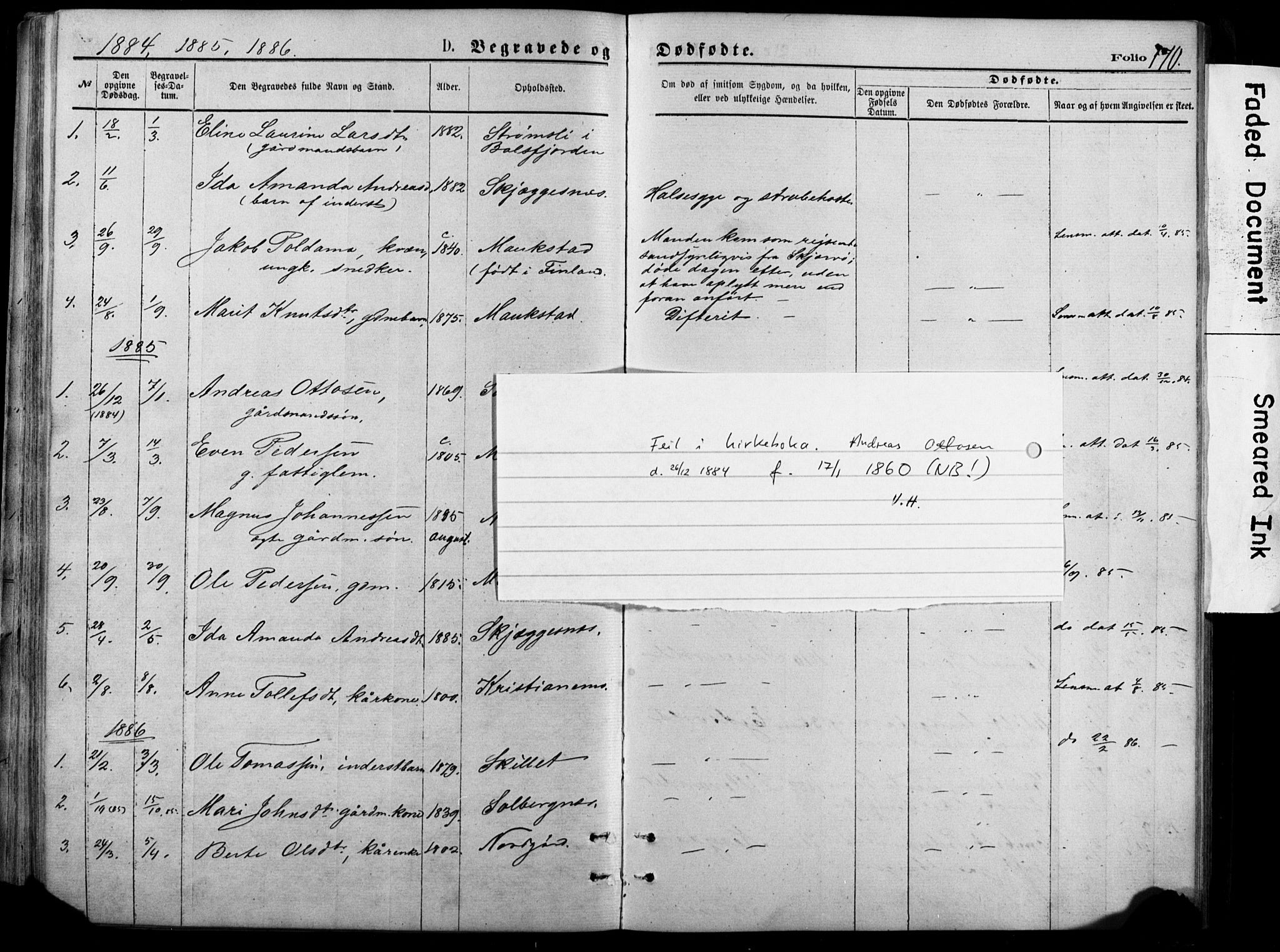 Målselv sokneprestembete, SATØ/S-1311/G/Ga/Gab/L0011klokker: Parish register (copy) no. 11, 1871-1900, p. 170