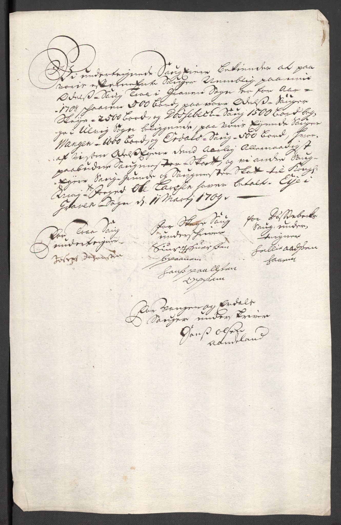 Rentekammeret inntil 1814, Reviderte regnskaper, Fogderegnskap, AV/RA-EA-4092/R48/L2985: Fogderegnskap Sunnhordland og Hardanger, 1708, p. 234