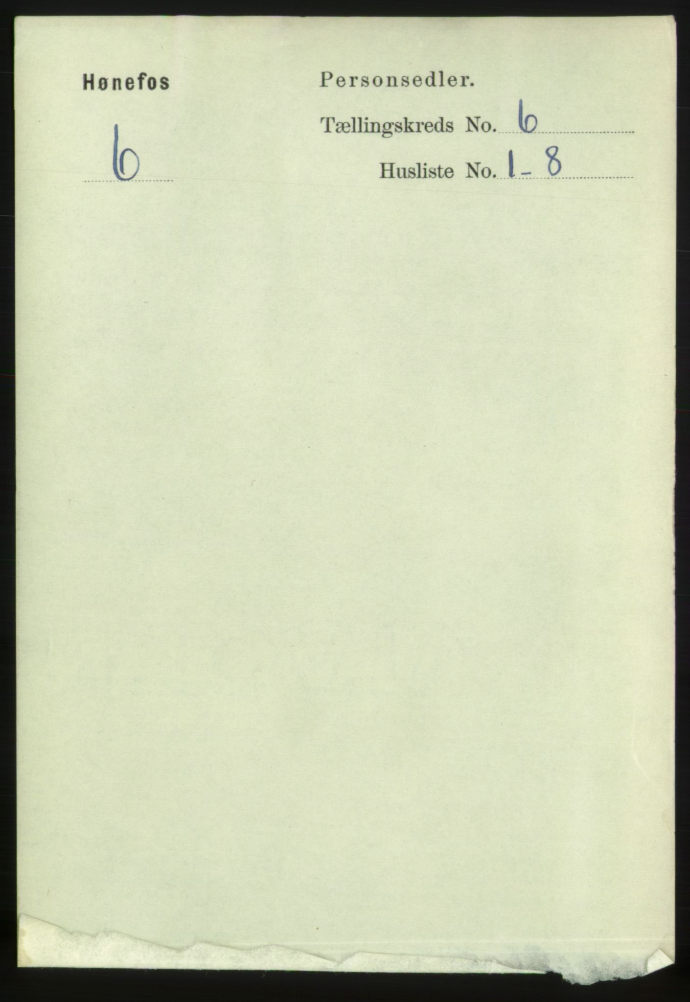 RA, 1891 census for 0601 Hønefoss, 1891, p. 1011
