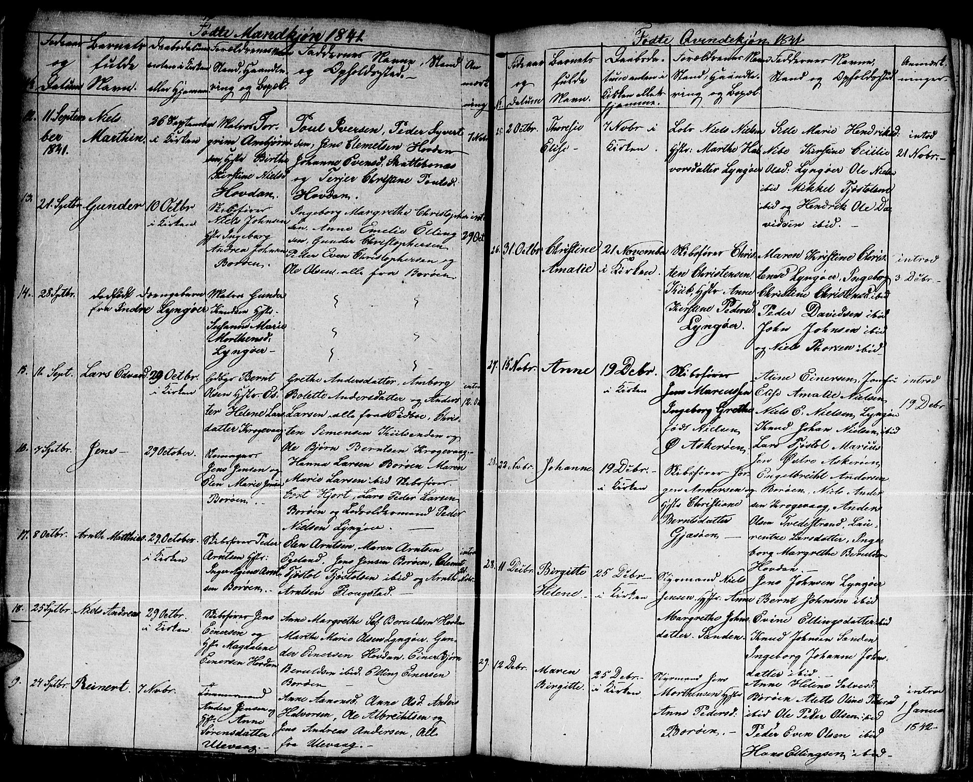 Dypvåg sokneprestkontor, AV/SAK-1111-0007/F/Fb/Fba/L0009: Parish register (copy) no. B 9, 1816-1842, p. 42