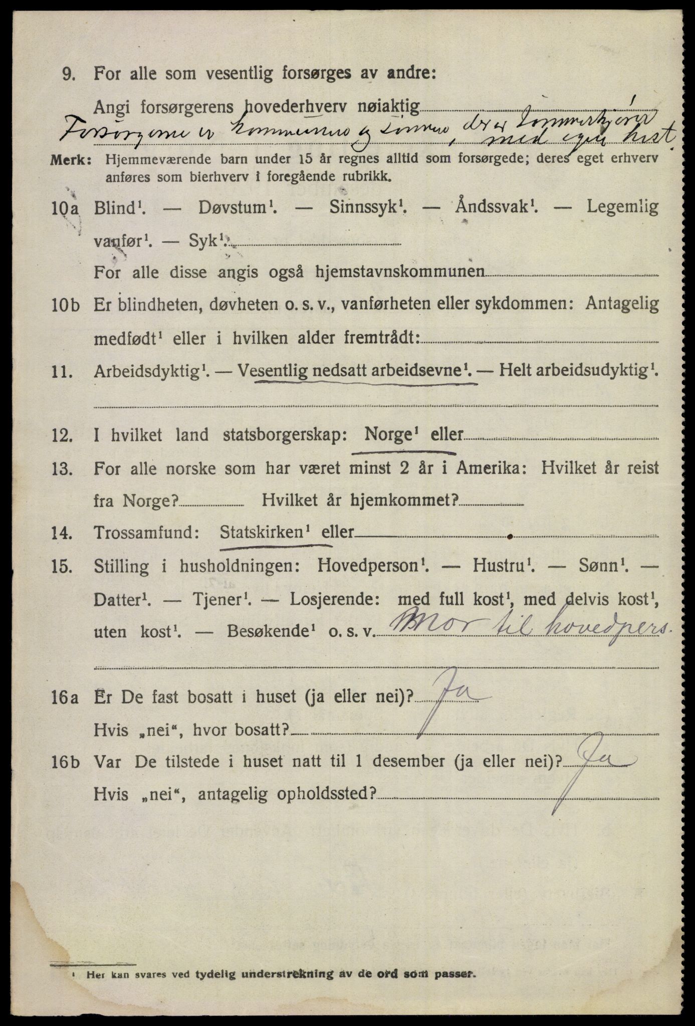 SAKO, 1920 census for Ådal, 1920, p. 5329