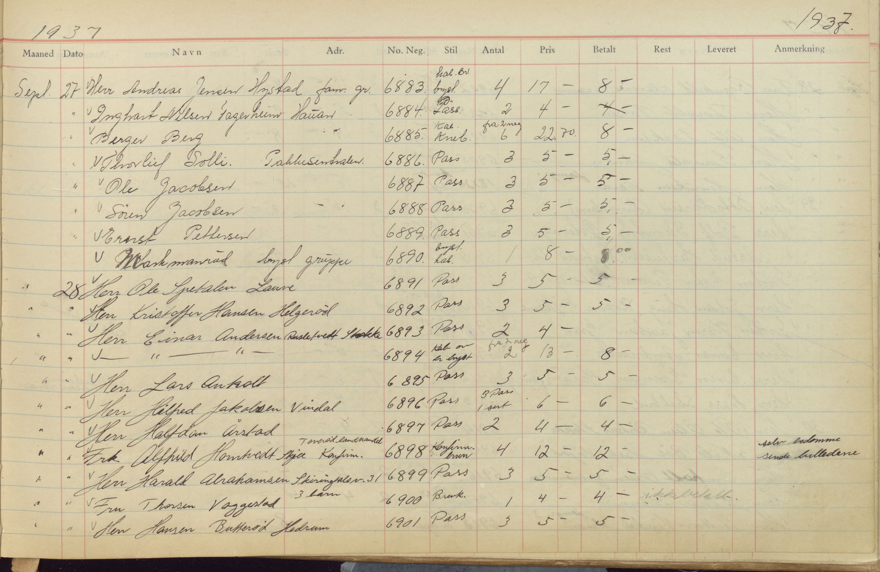 Pa 1494 - Jørgensen, Antonius. Fotograf, VEMU/A-2760/F/Fb, 1927-1984, p. 427