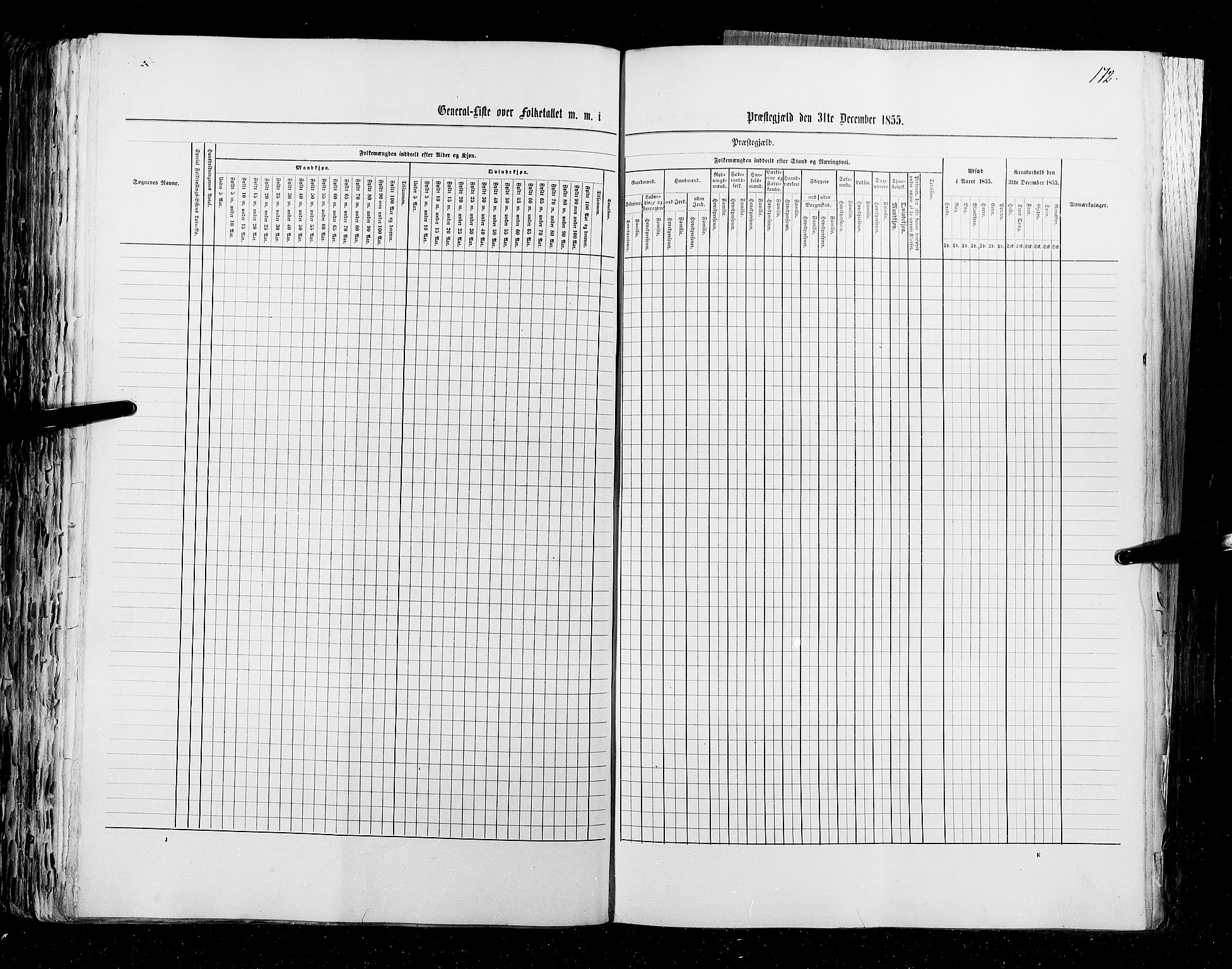 RA, Census 1855, vol. 1: Akershus amt, Smålenenes amt og Hedemarken amt, 1855, p. 172