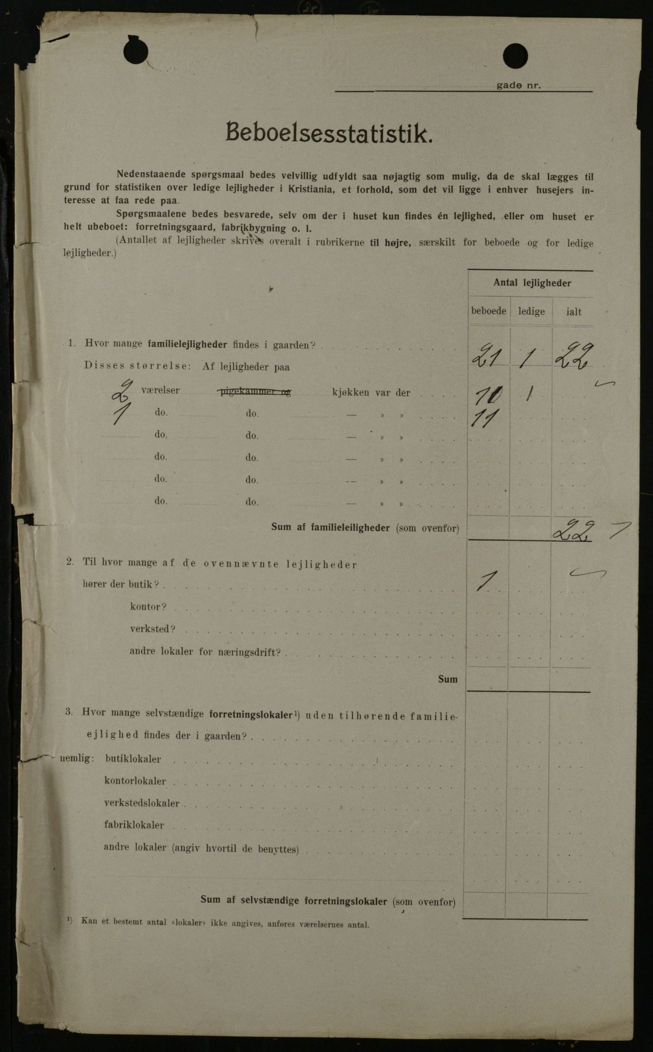 OBA, Municipal Census 1908 for Kristiania, 1908, p. 7800