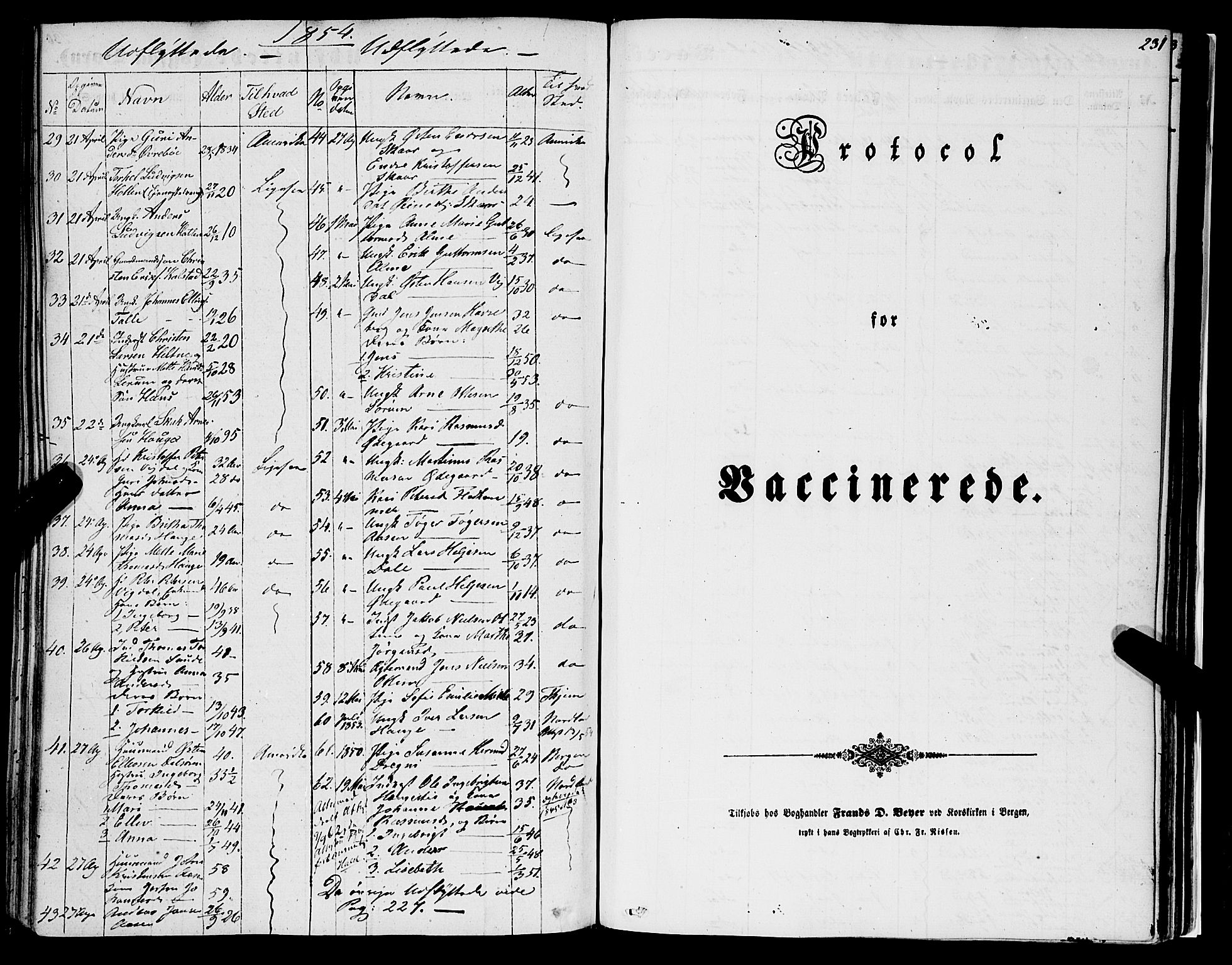 Luster sokneprestembete, SAB/A-81101/H/Haa/Haaa/L0007: Parish register (official) no. A 7, 1849-1859, p. 231
