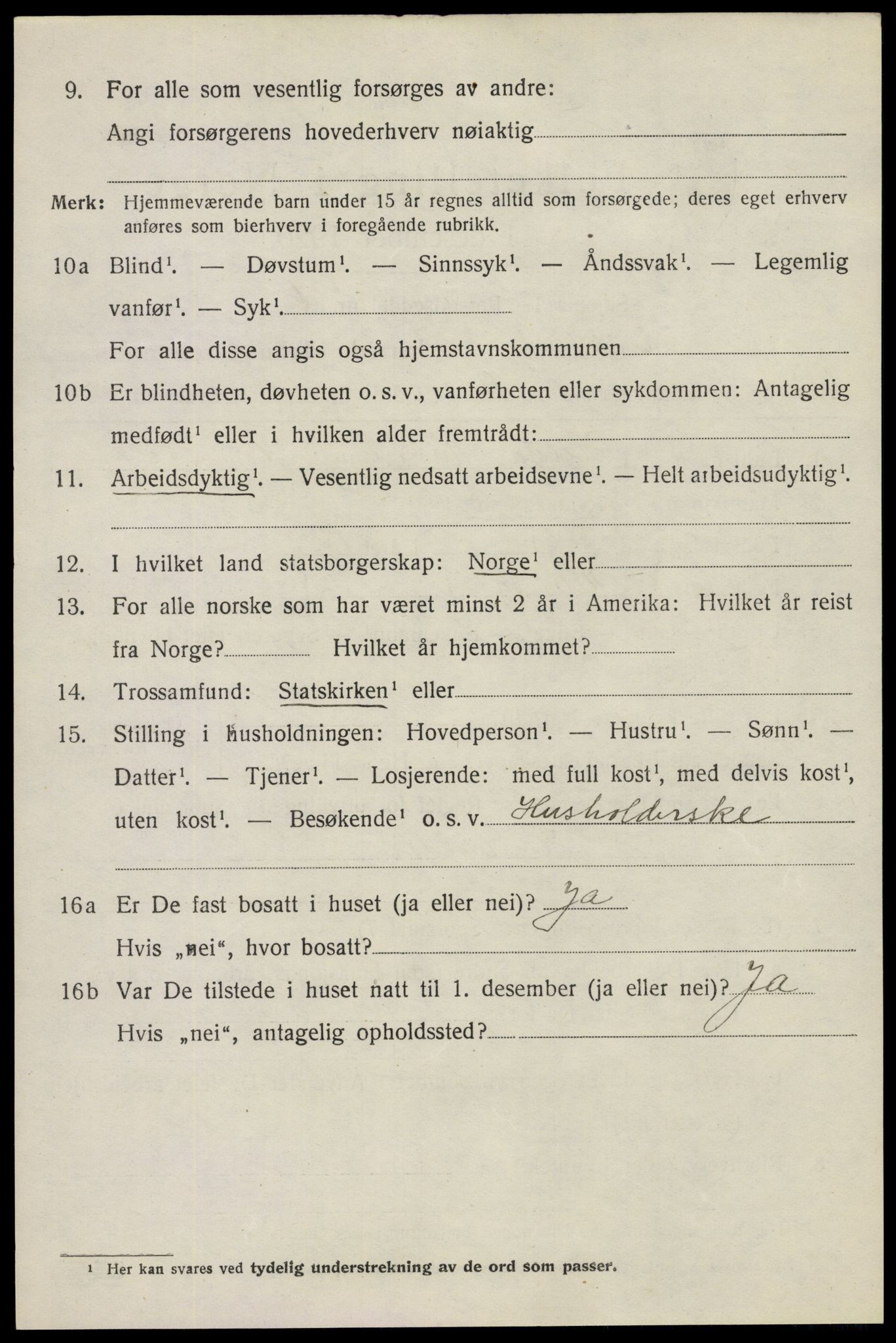 SAO, 1920 census for Eidsberg, 1920, p. 4190