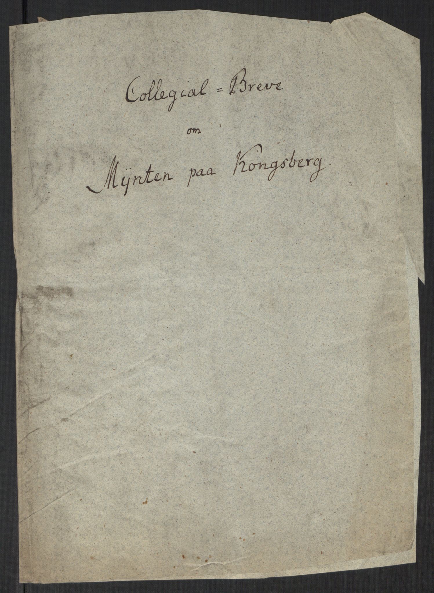 Rentekammeret inntil 1814, Realistisk ordnet avdeling, RA/EA-4070/Oa/L0008: [Y6]: Embetsbrev til myntmesteren på Kongsberg (1797-1806 og 1808-1813), 1797-1813, p. 304