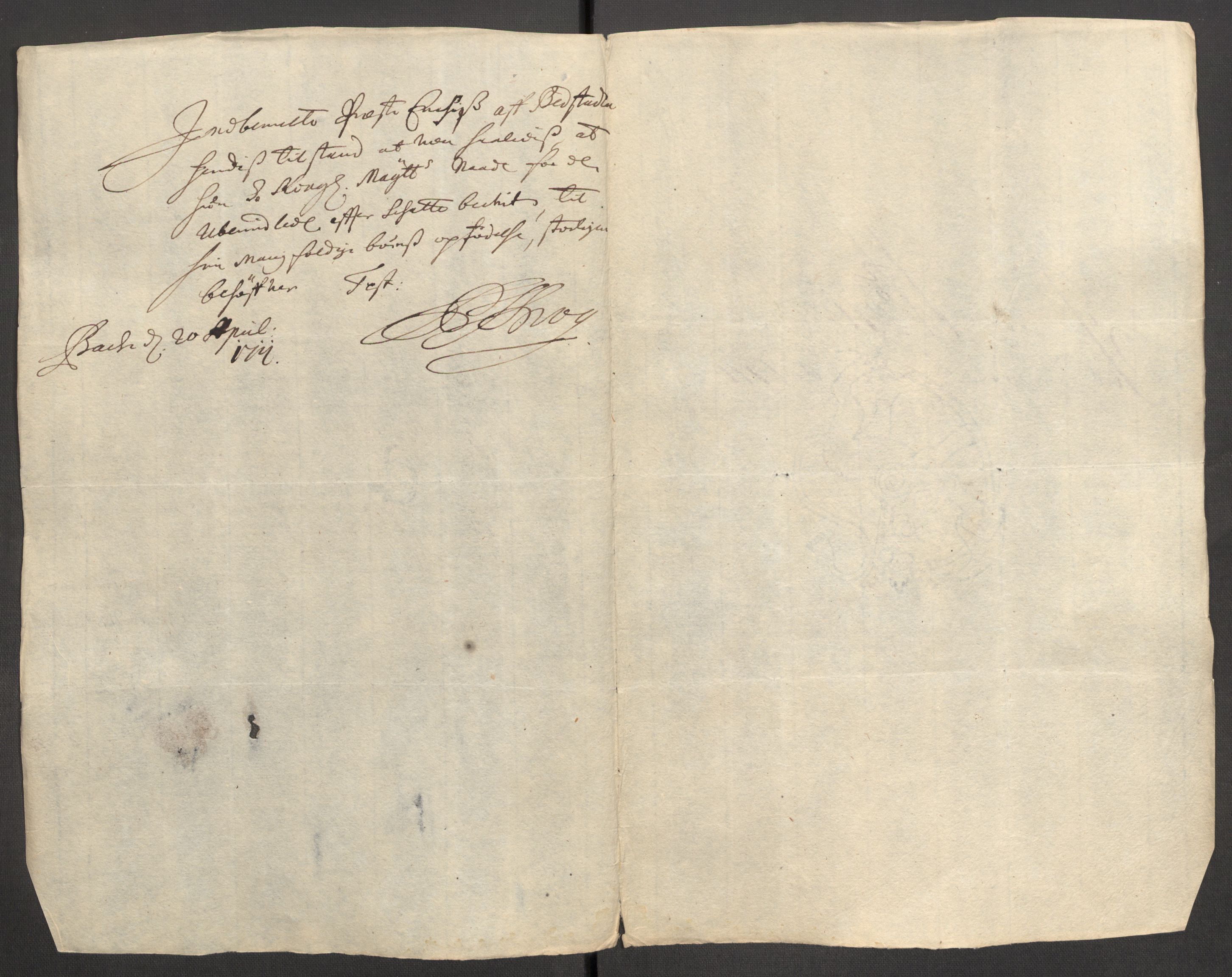 Rentekammeret inntil 1814, Reviderte regnskaper, Fogderegnskap, AV/RA-EA-4092/R63/L4319: Fogderegnskap Inderøy, 1711, p. 401