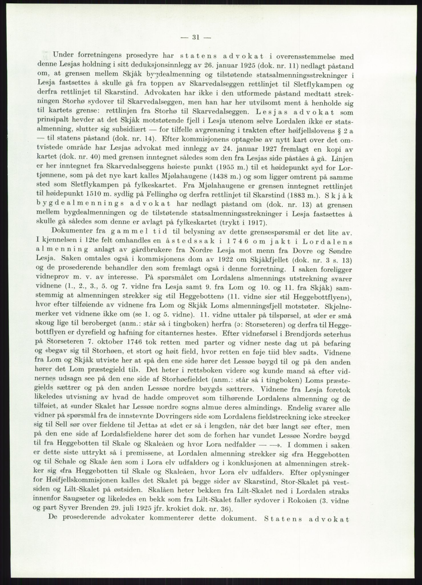 Høyfjellskommisjonen, AV/RA-S-1546/X/Xa/L0001: Nr. 1-33, 1909-1953, p. 5578